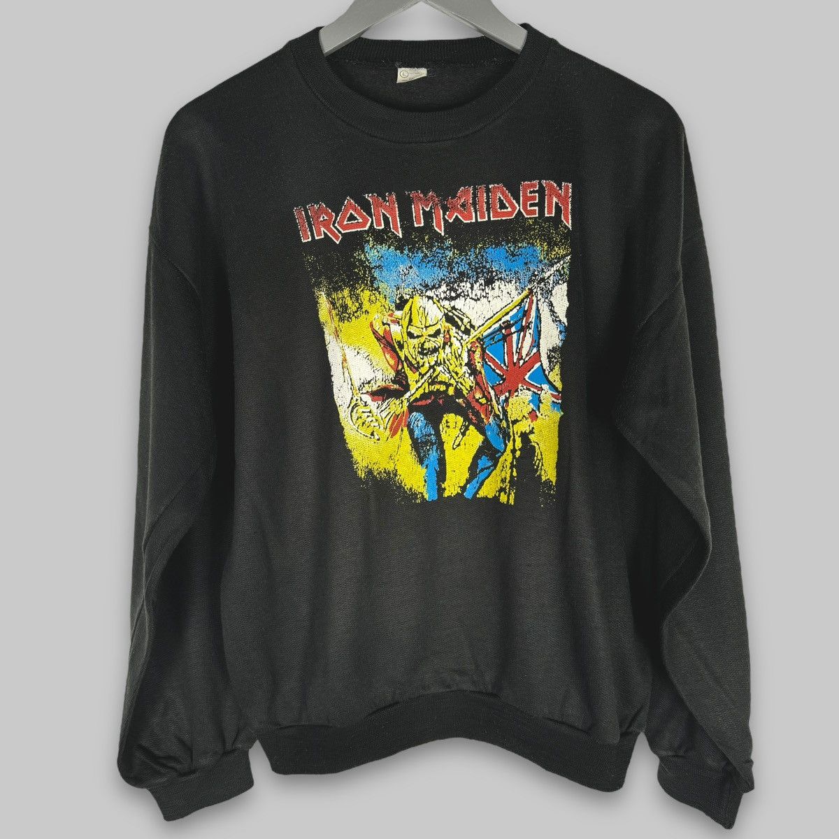 Band Tees Vintage 80s Iron Maiden Trooper Made in Italy Crewneck Sweat Size US L / EU 52-54 / 3 - 1 Thumbnail