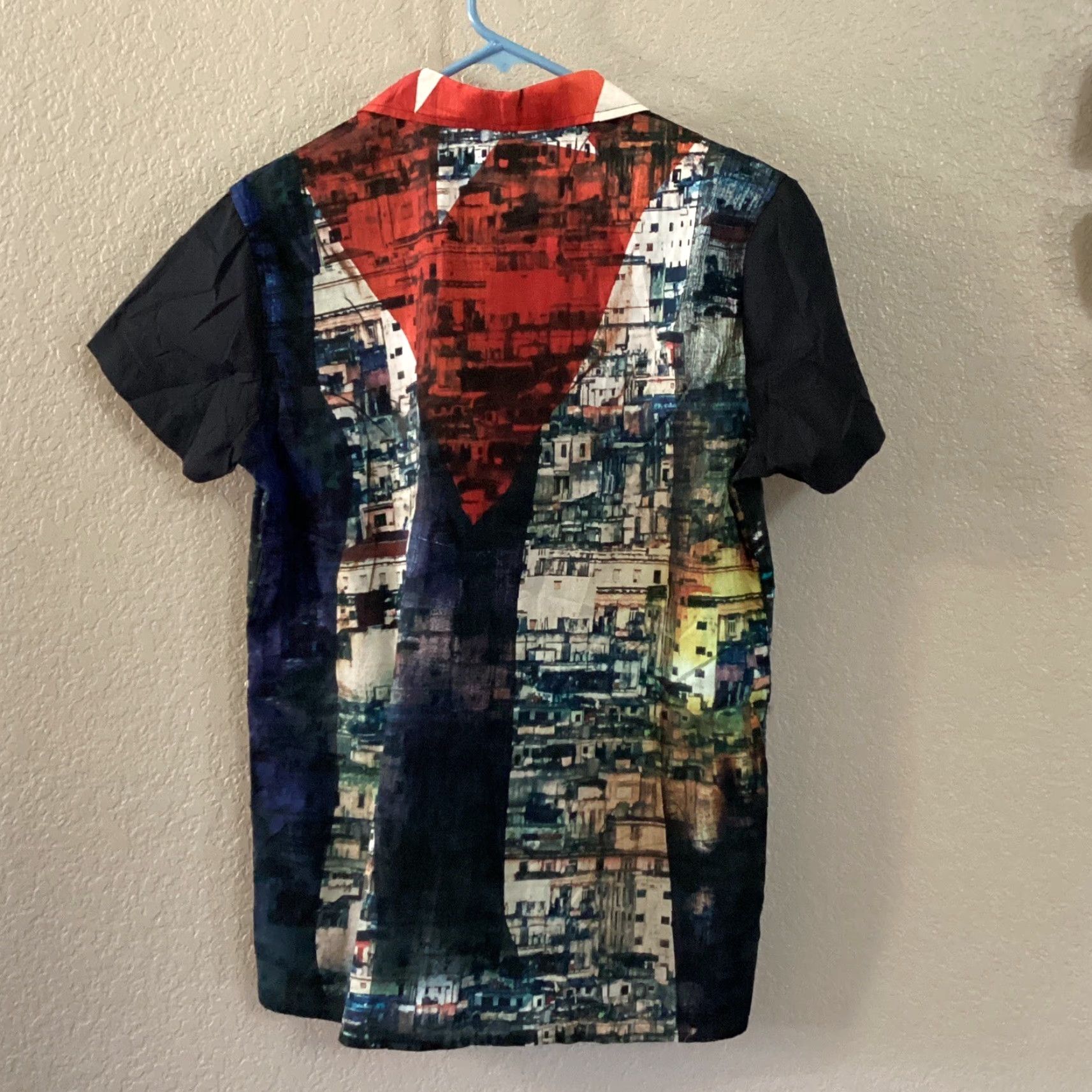 Bench Bench Mens Shirt Black Button Up Combed Cotton Short Sleeve Urban Retro Size S Size US S / EU 44-46 / 1 - 2 Thumbnail