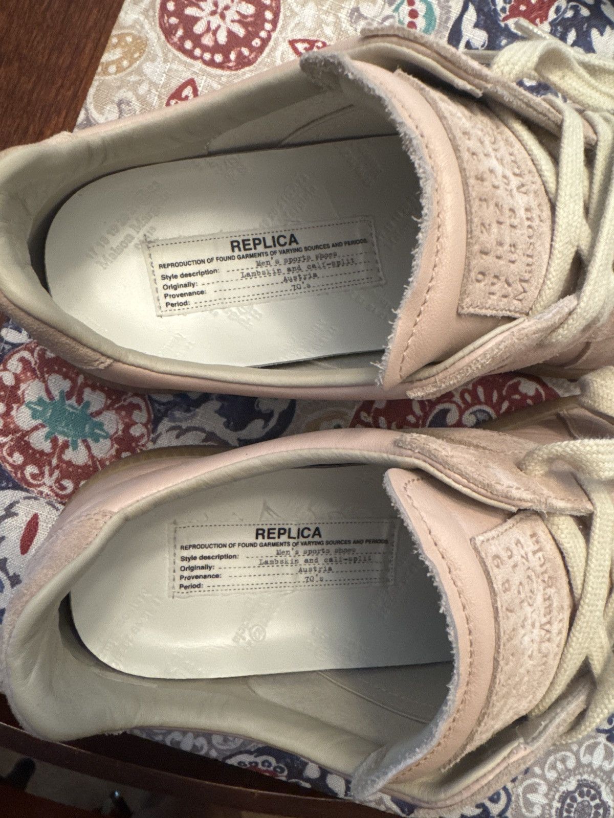 Maison Margiela Maison Margiela - Pink Replica Sneakers Size US 7 / EU 40 - 10 Thumbnail