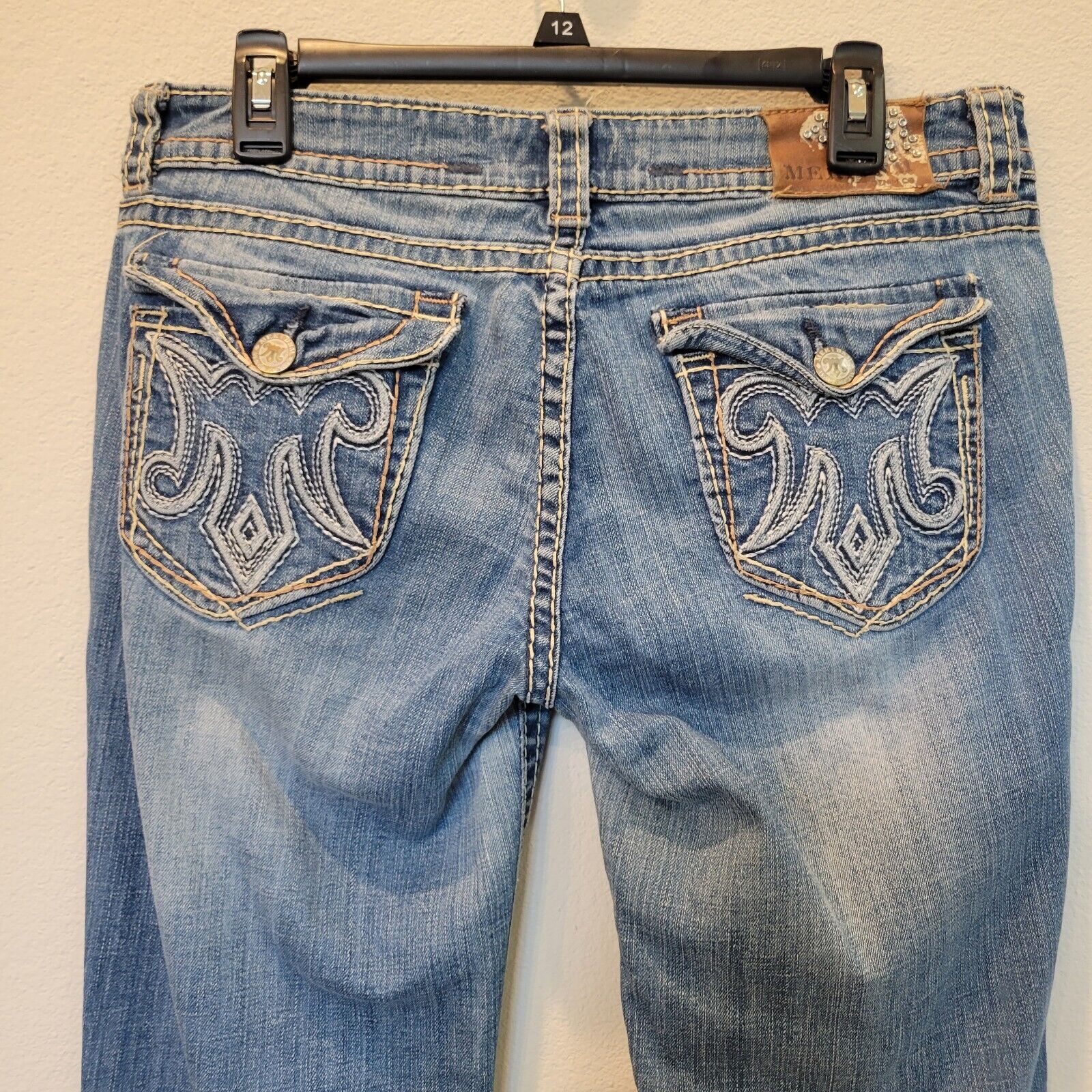 MEK Mek Denin Buckle Jeans Womens Size 30 x 32 Basti Bootcut Size 30" / US 8 / IT 44 - 5 Thumbnail