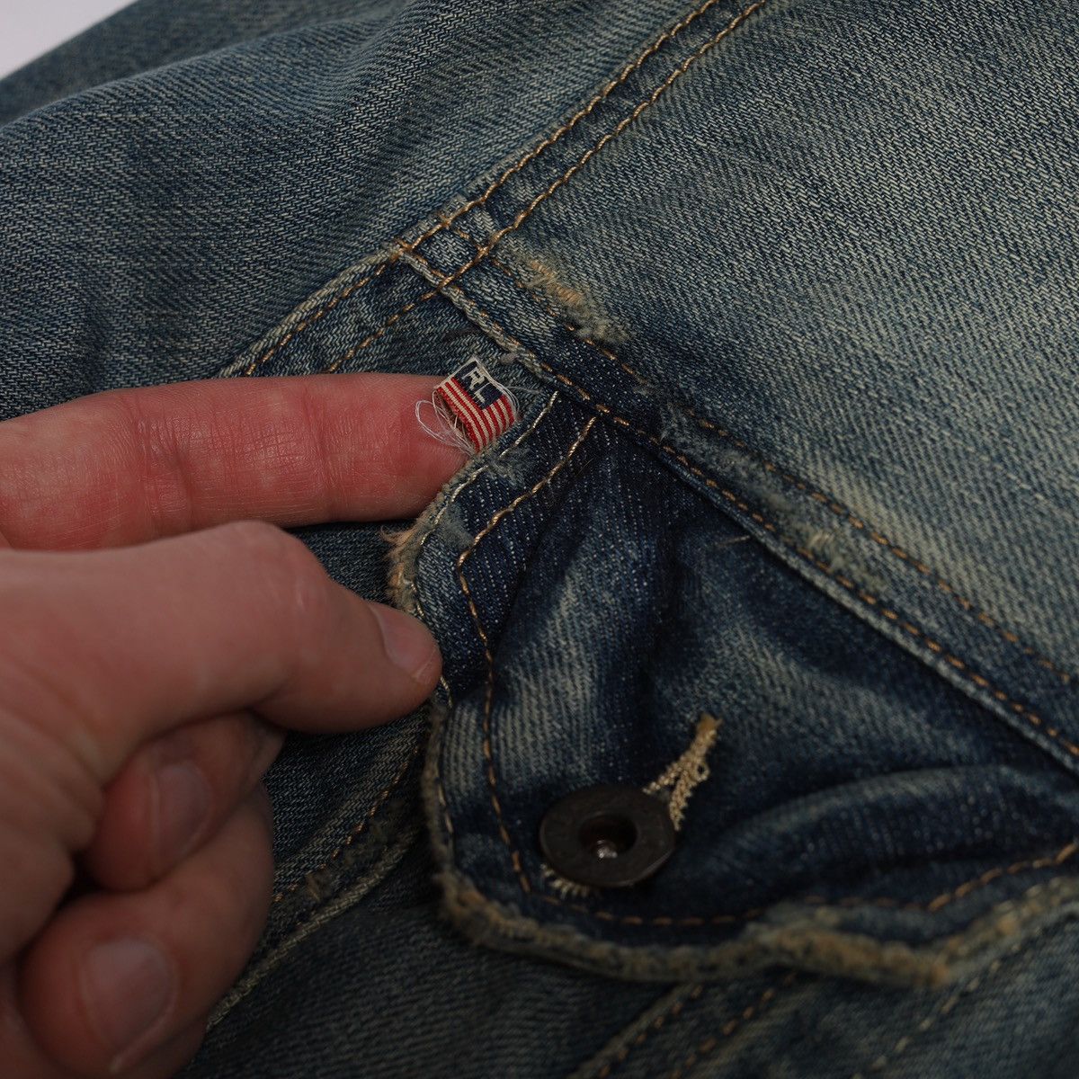 Ralph Lauren Polo Ralph Lauren Big USA Flag Denim Jacket Jeans Company Size M / US 6-8 / IT 42-44 - 9 Thumbnail