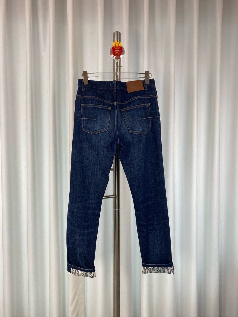 Dior Dior Dark blue inner full-printed logo jeans 2504-Nextarrow Size 28" / US 6 / IT 42 - 1 Thumbnail
