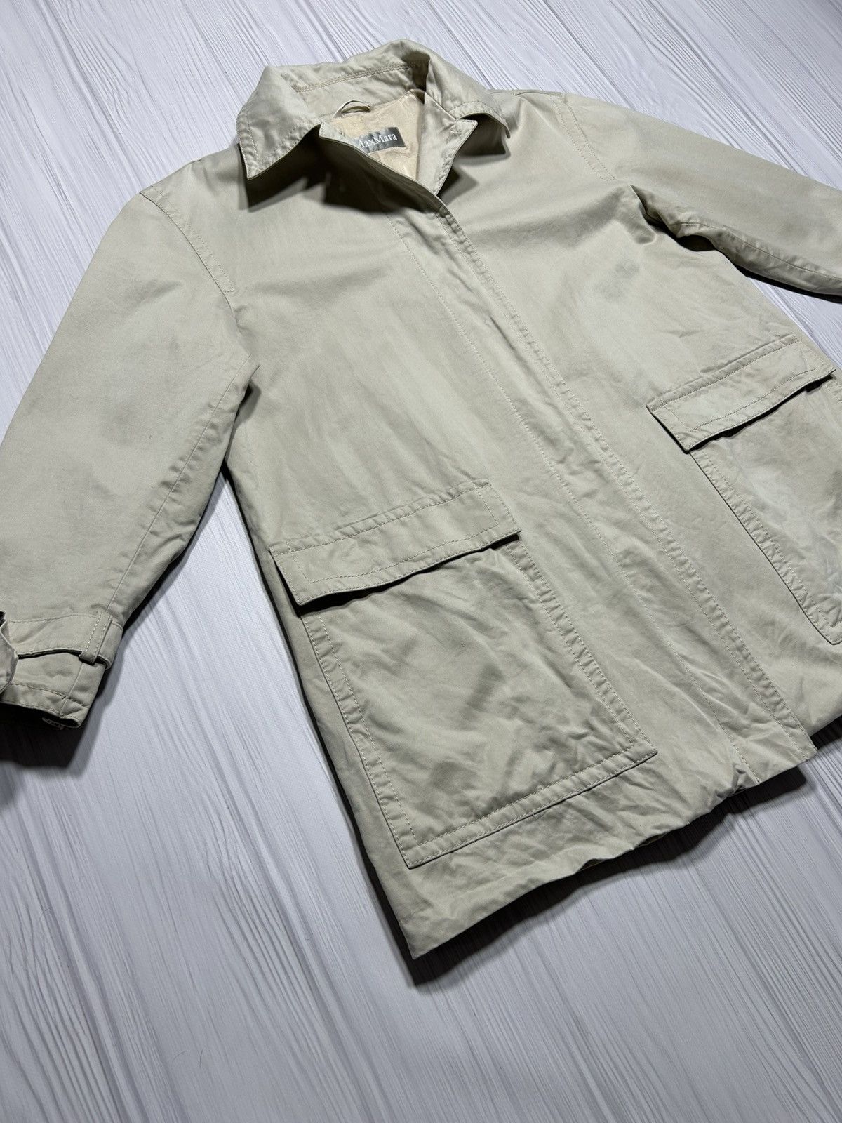 Max Mara × Vintage Rare Max Mara Trench Coat Size 10 Size L / US 10 / IT 46 - 3 Thumbnail