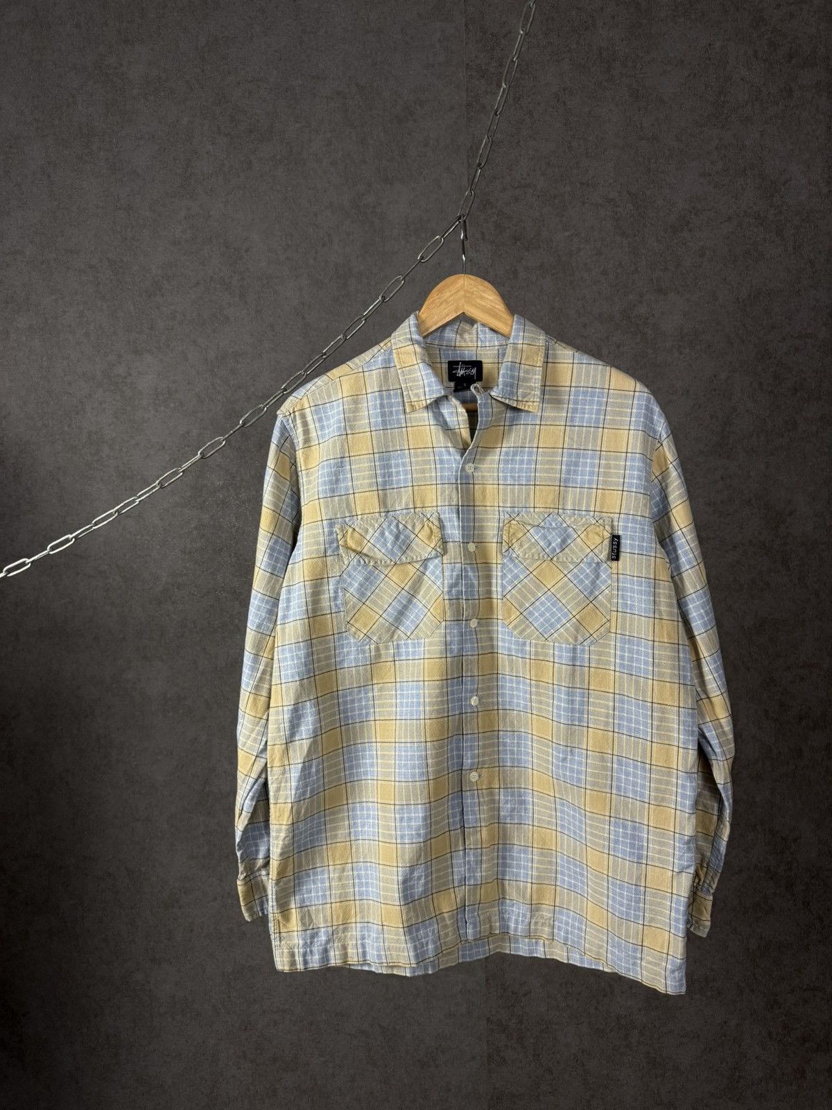 Stussy Stussy vintage designer flannel shirt Size US S / EU 44-46 / 1 - 1 Thumbnail