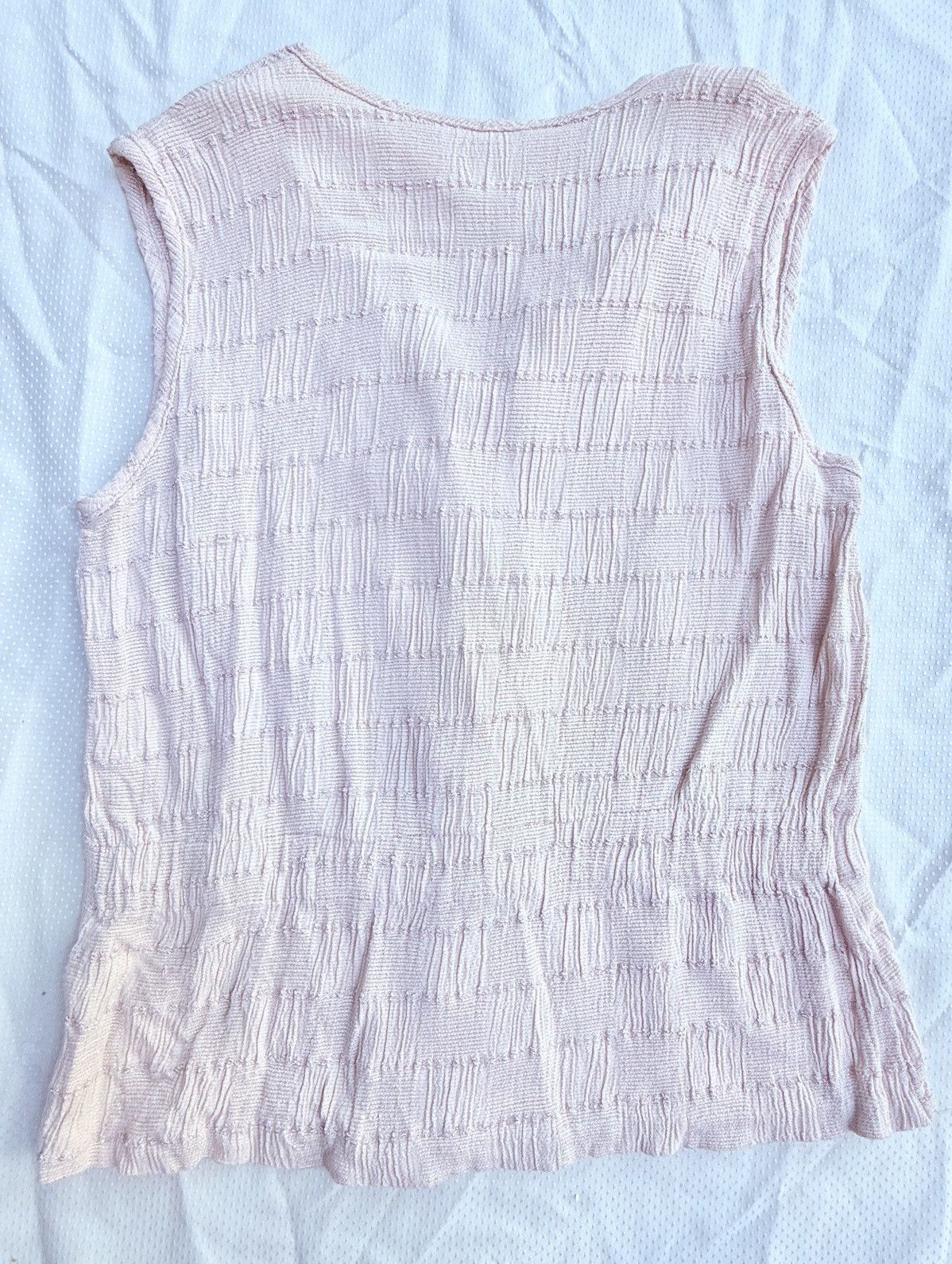 Other Vintage Casual Corner Textured Button Vest L 17.5”x21.5” Size L / US 10 / IT 46 - 5 Thumbnail