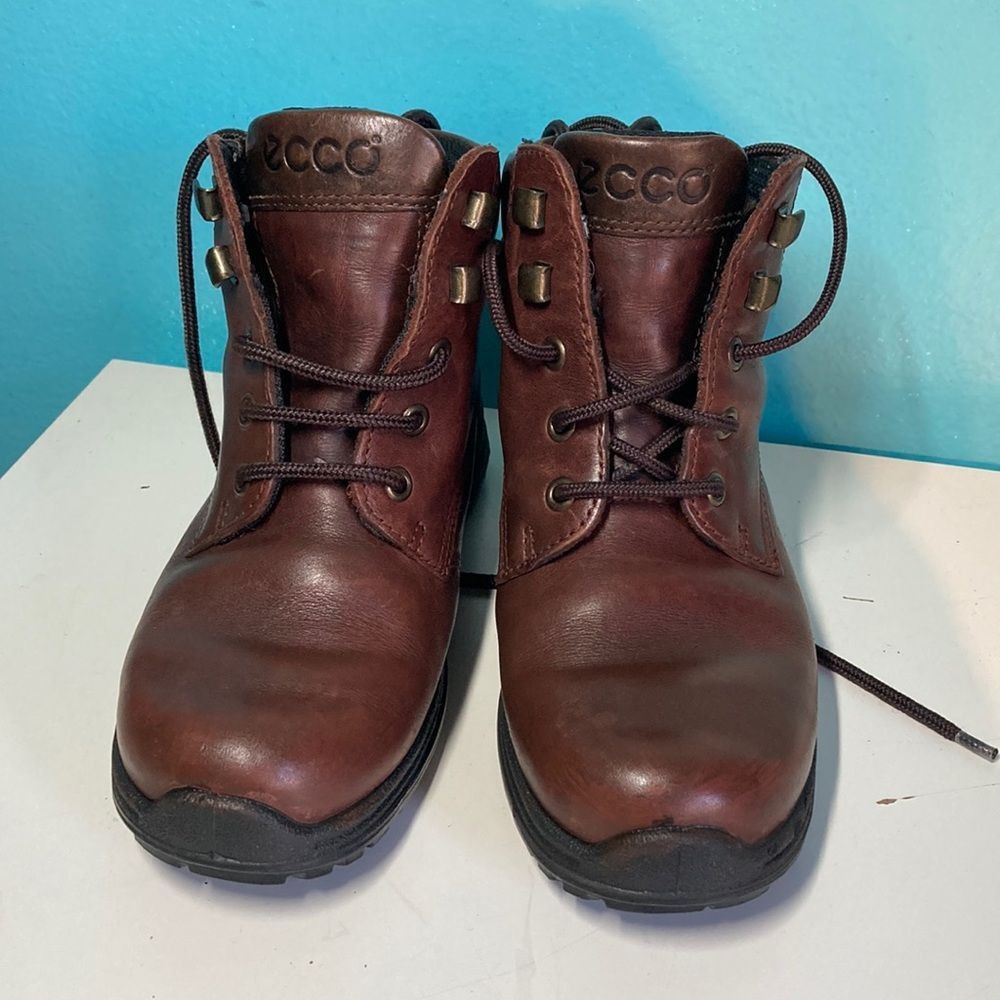 Ecco Ecco Womens Brown Leather Gore Tex Boots Size 36 US 5.5 Size US 5.5 / IT 35.5 - 4 Thumbnail