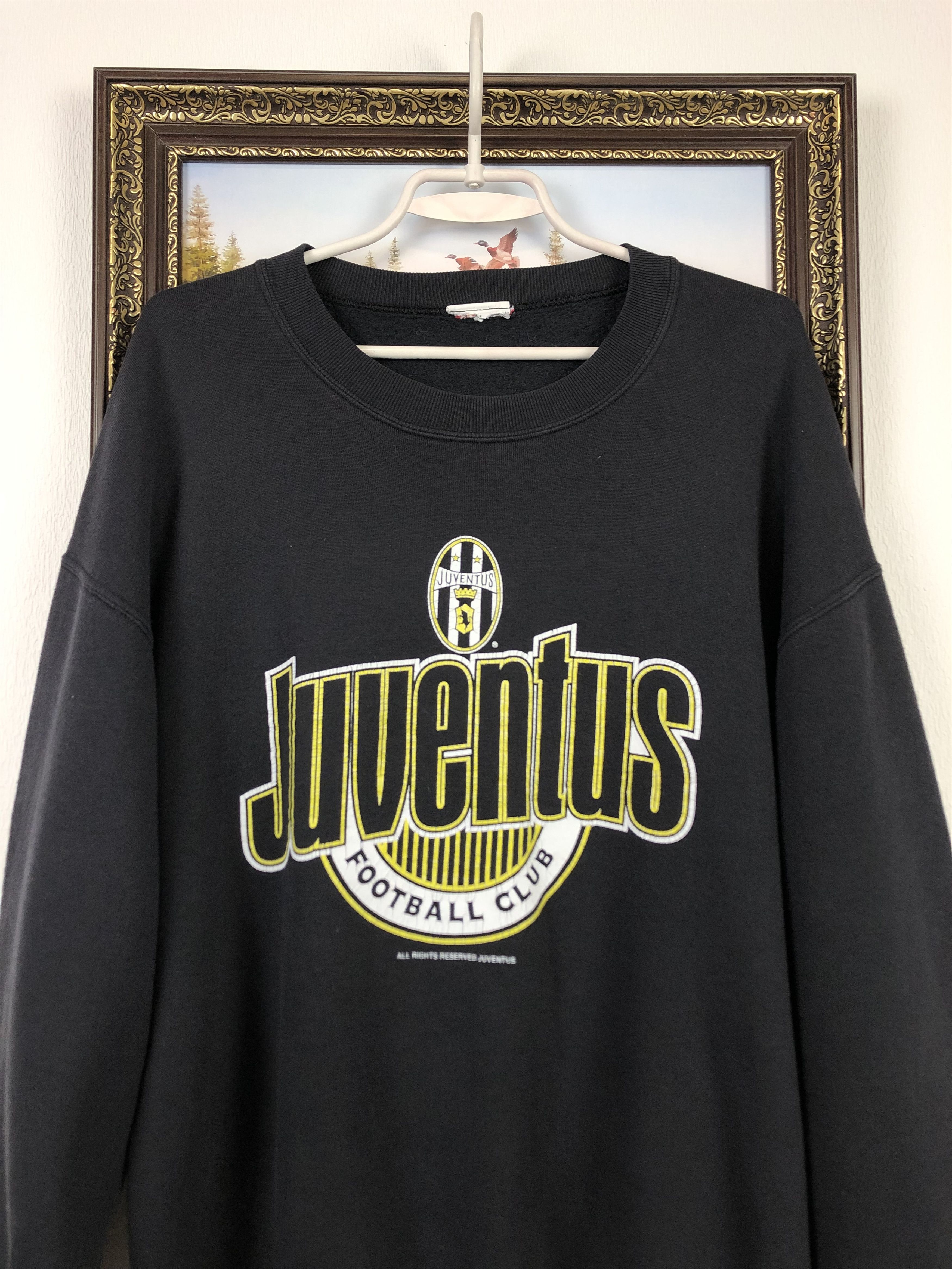 Vintage Vintage Juventus Football Sweatshirt Soccer Crewneck Rare Size US L / EU 52-54 / 3 - 2 Thumbnail
