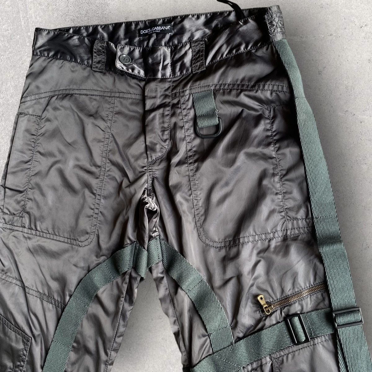 Dolce & Gabbana FW03 Runway Parachute Bondage Nylon Pants Size US 32 / EU 48 - 3 Thumbnail