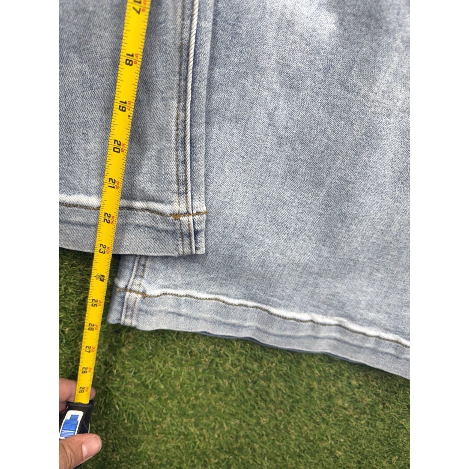 Vintage Risen Jeans 3XL Womens Wide-Leg Light Wash Stretch Baggy Y2K Style Denim Cotton Polyester Spandex Jeans Brand: Risen Size 40" / US 18 - 4 Thumbnail