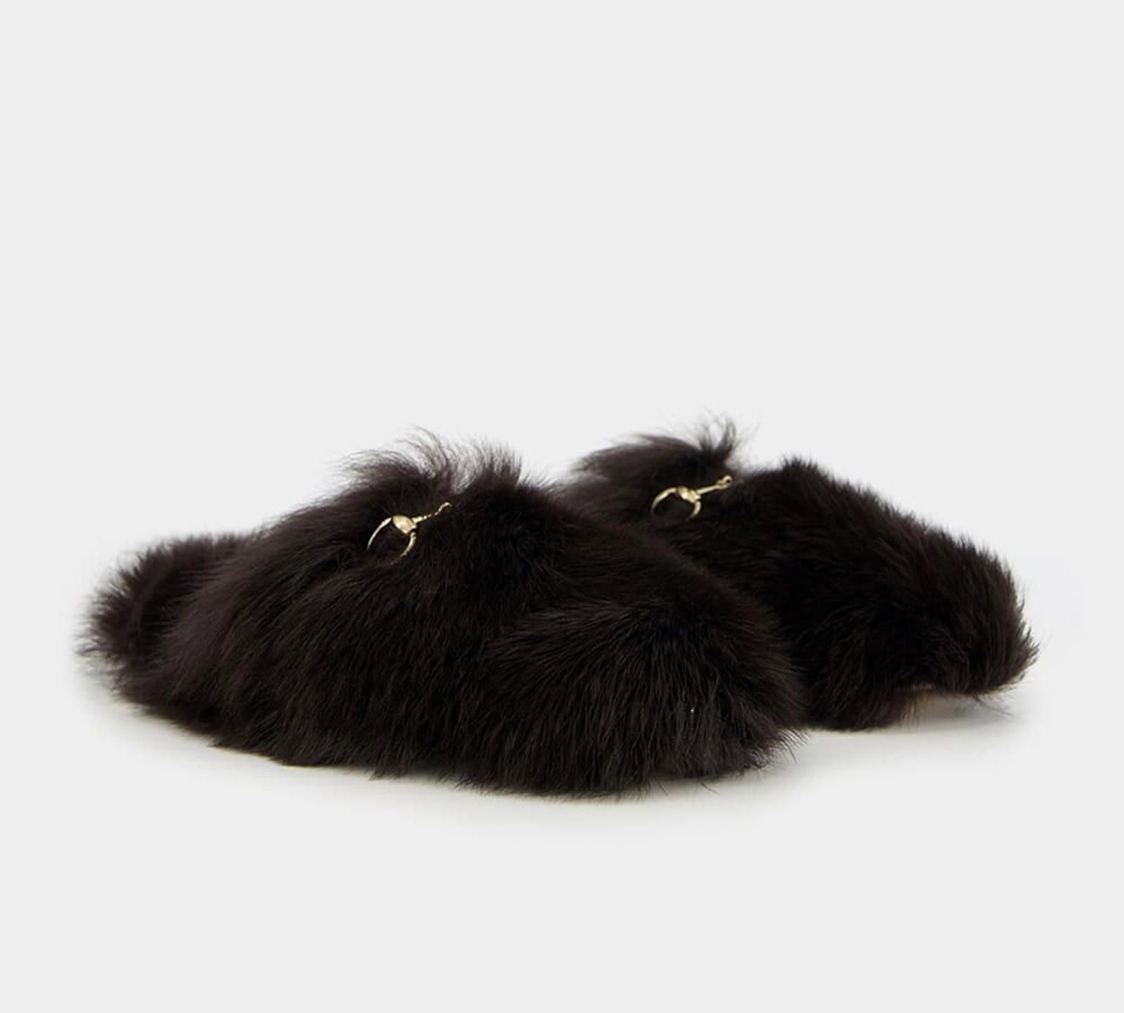 Gucci Gucci Horsebit Shearling Slippers Size US 7.5 / IT 37.5 - 2 Thumbnail