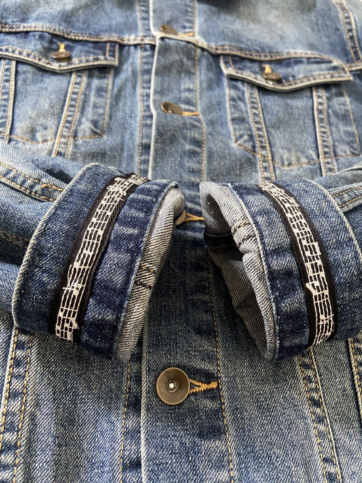 Number (N)ine Number Nine Trucker Denim Jacket Size Medium Size US M / EU 48-50 / 2 - 5 Thumbnail