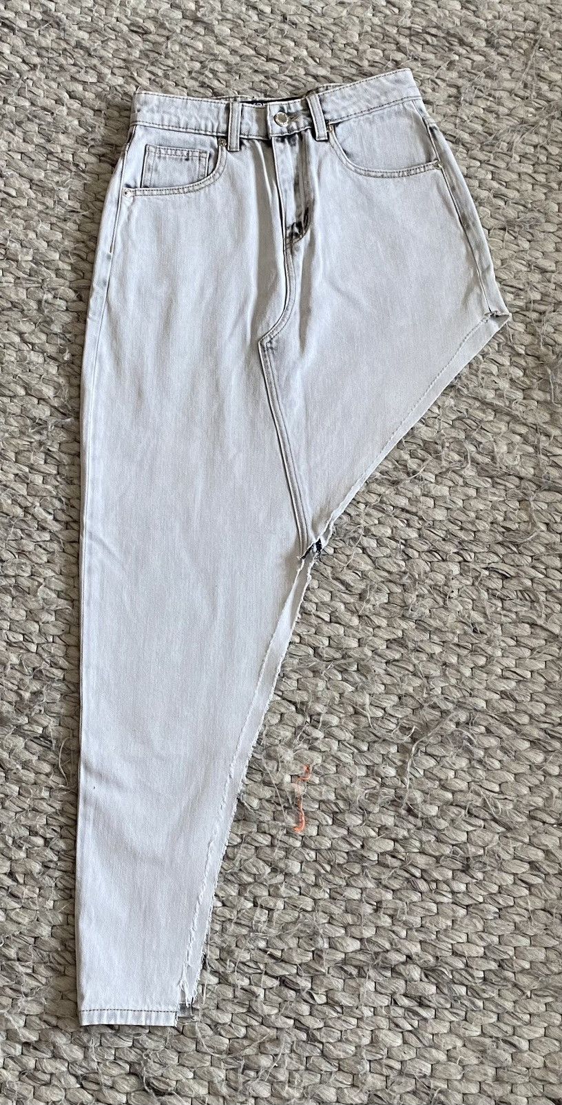 image of Alexander Wang Asymmetrical Skirt in Blue, Women's (Size 24)