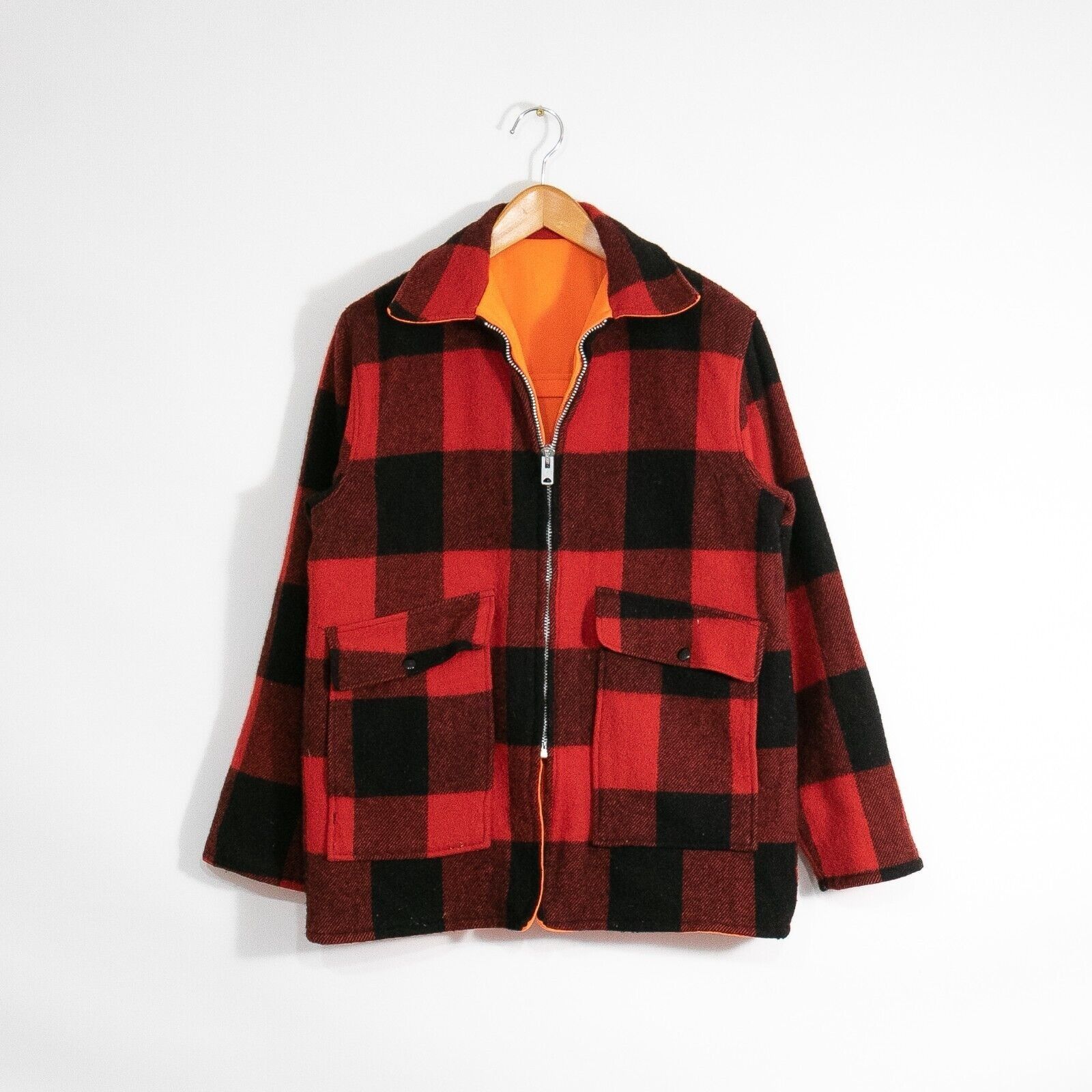 L.L. Bean × Vintage Vintage LL Bean Buffalo Plaid Wool Mackinaw  