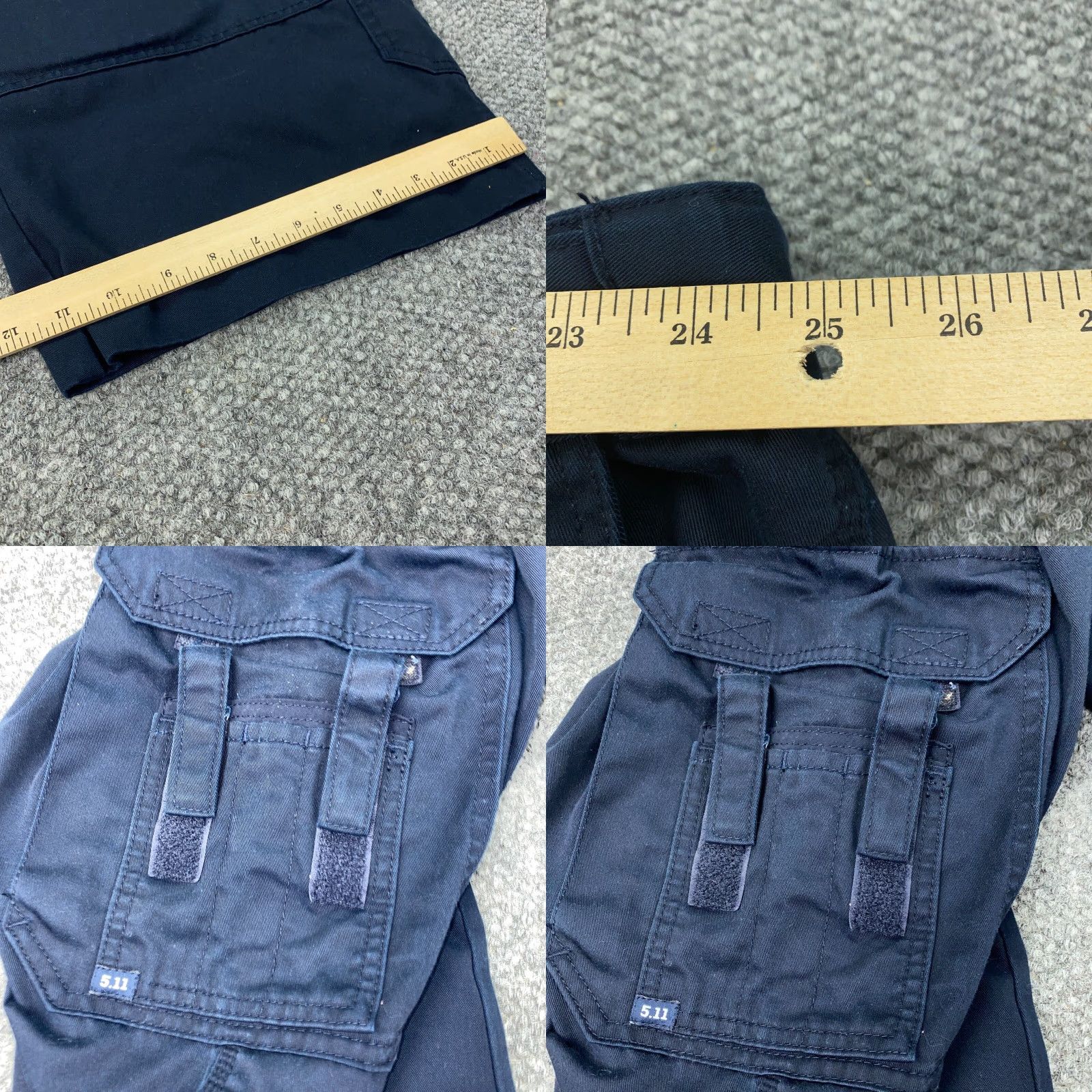 Vintage 5.11 Tactical Pants Mens Cargo Casual Workwear Canvas Blue 32x28 Inseam 28 Zip Front Flat Front Relaxed Regular Style 74310 Size US 32 / EU 48 - 8 Thumbnail