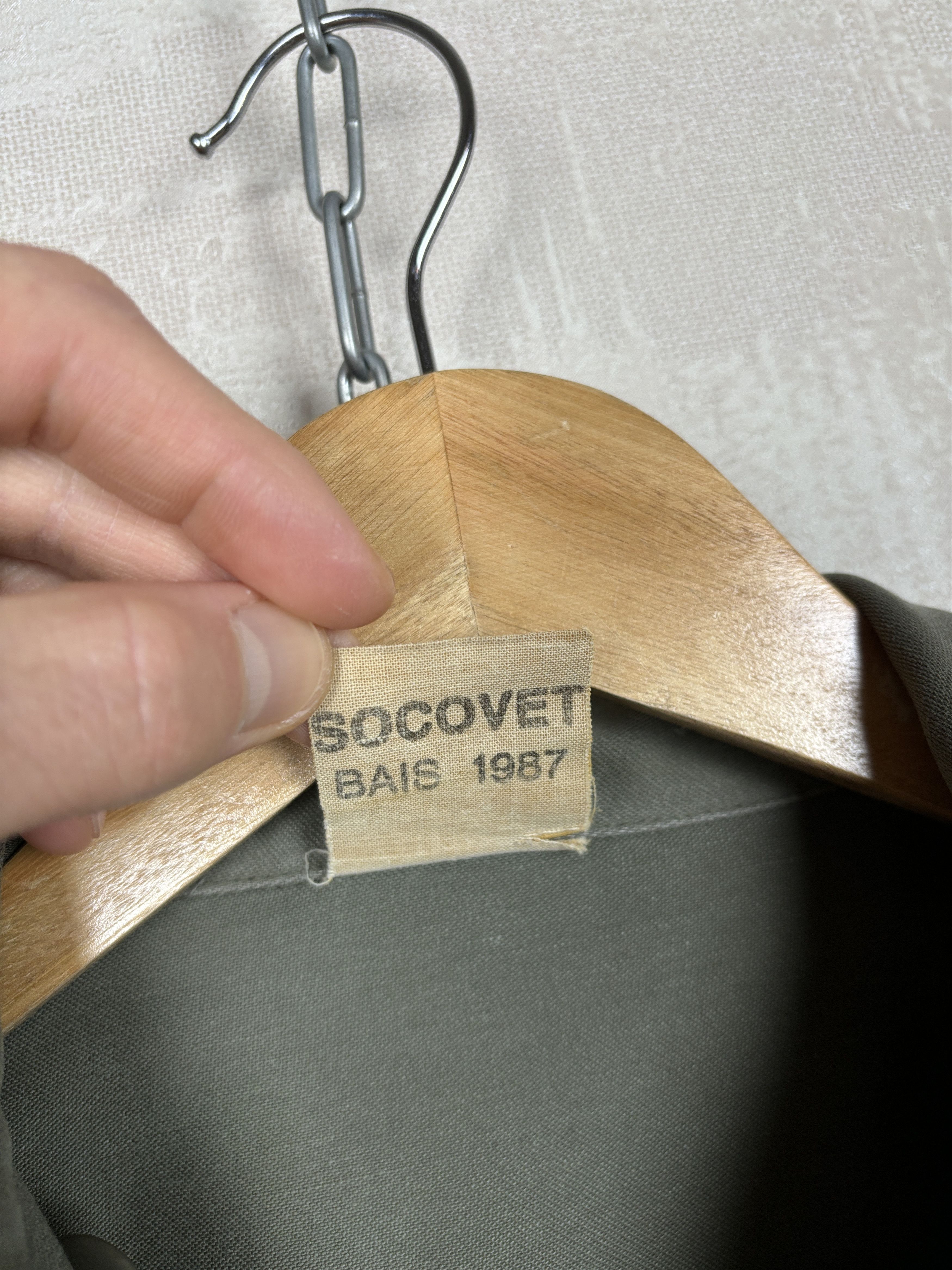 Vintage Socovet Bais 1987 Vintage 80's French Military Army Jacket Size US S / EU 44-46 / 1 - 9 Thumbnail