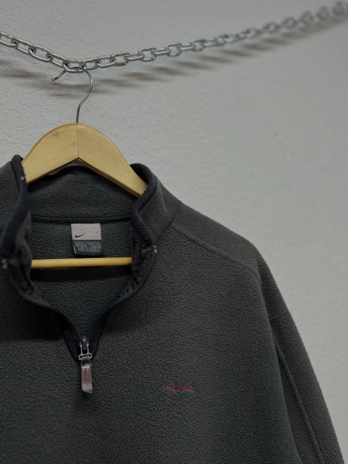 Nike Vintage 90s Nike 1/4 Zip Fleece Pullover Sweater Size US L / EU 52-54 / 3 - 7 Thumbnail