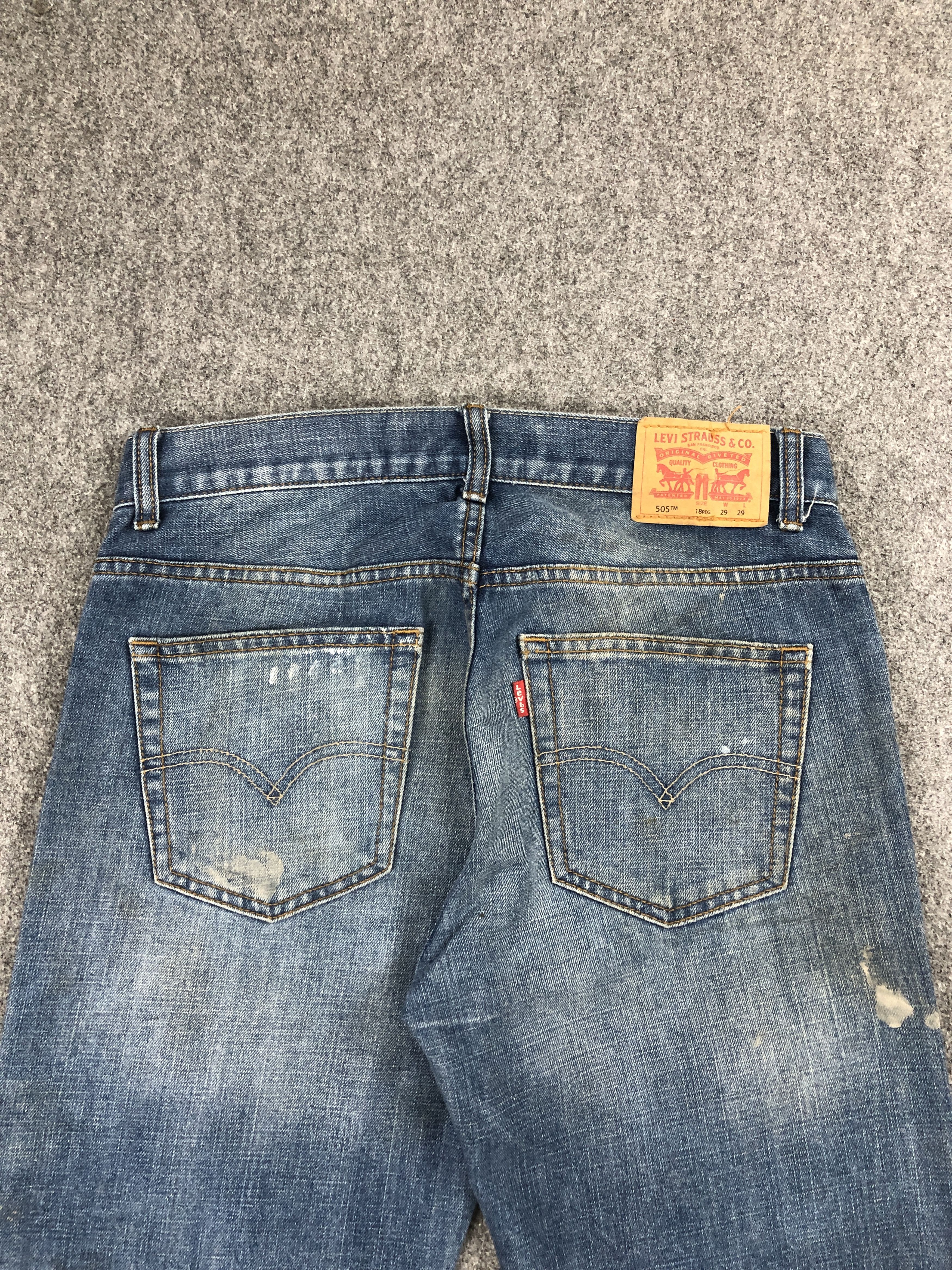 Levi's Vintage Levis 505 Dirty Stone Wash Jeans DP2286 Size US 29 - 4 Thumbnail
