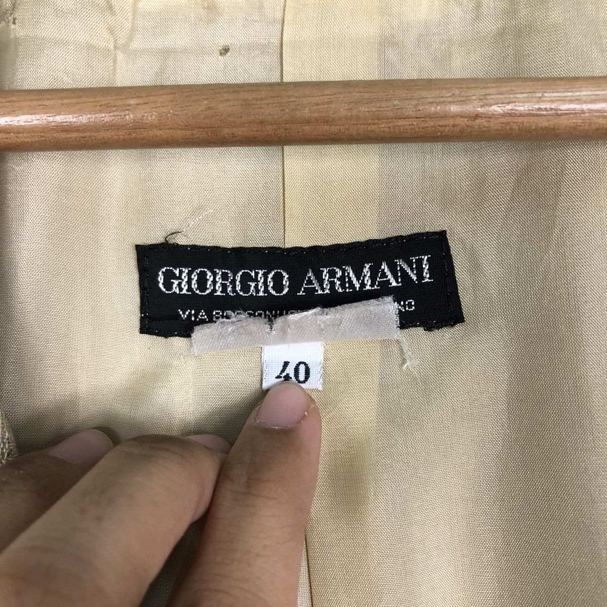 Giorgio Armani 📌Vintage Giorgio Armani Y Collar Coats Jacket Button Size US M / EU 48-50 / 2 - 19 Thumbnail