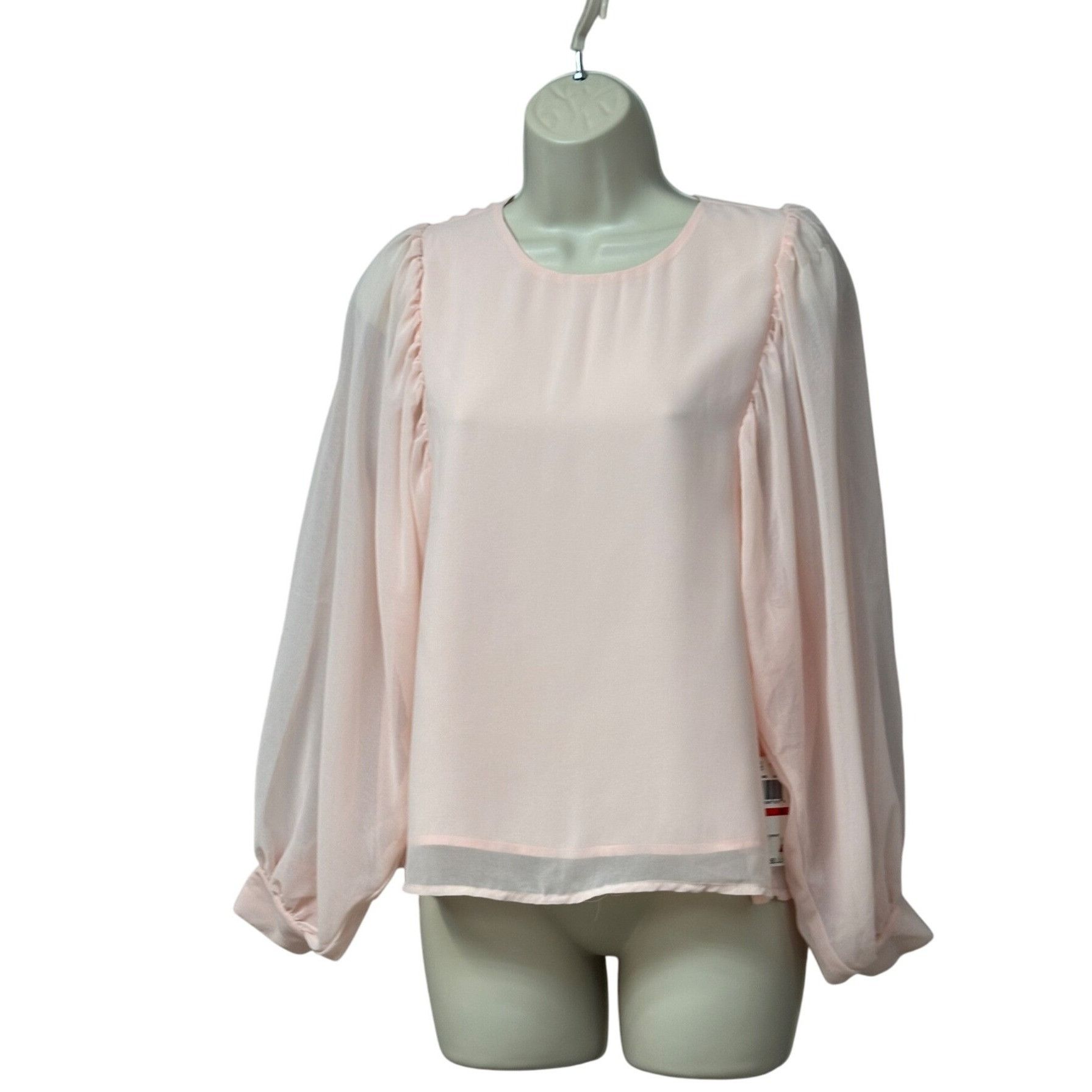 Other Q & A Volume Sleeve Blouse, Pale Pink, XS Size XS / US 0-2 / IT 36-38 - 1 Thumbnail