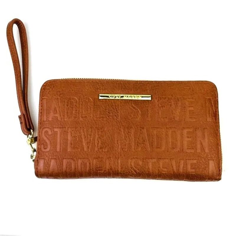 Steve Madden Steve Madden Embossed Monogram Zip Around Wallet Wristlet Size ONE SIZE - 1 Thumbnail