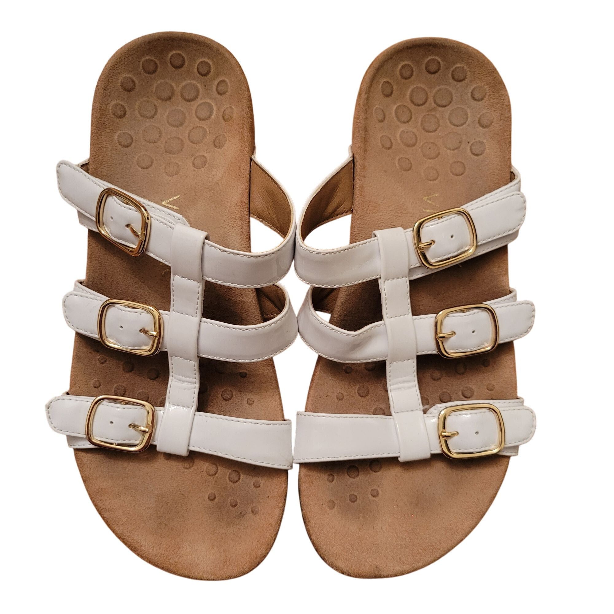 Vionic Vionic MISA 9W White Sandals 3 Buckle Design Comfort Size US 9 / IT 39 - 1 Thumbnail