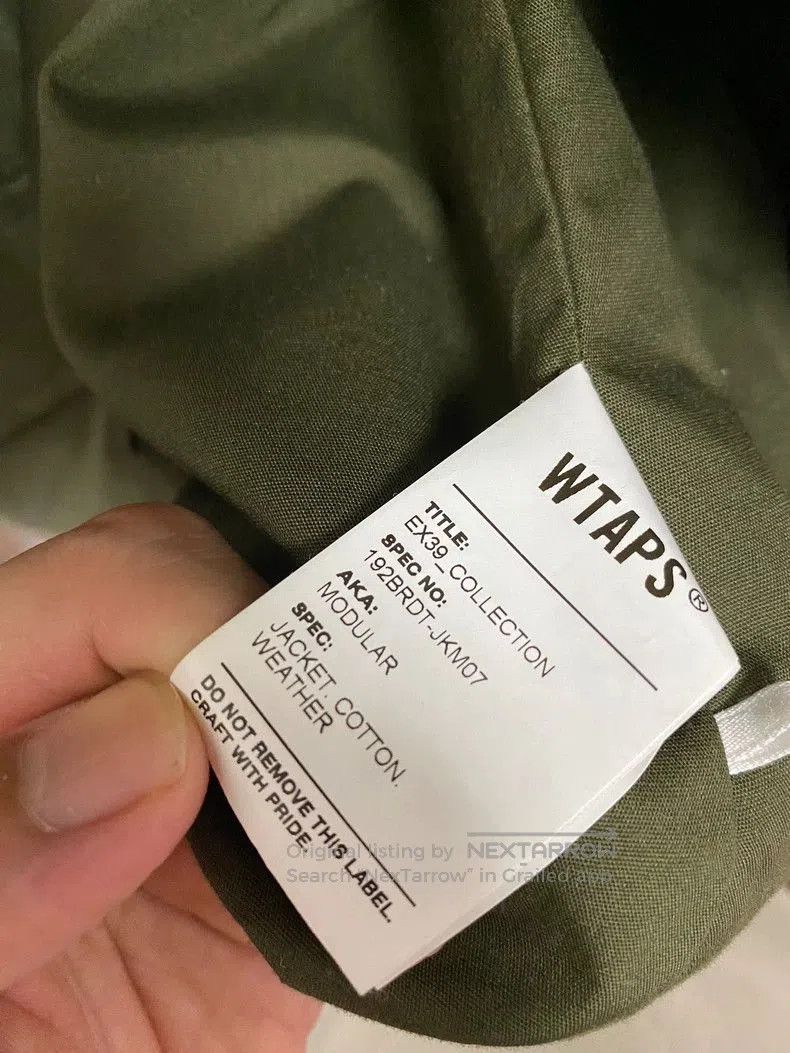 Wtaps WTAPS MODULAR COTTON HOODIE JACKET. Size US S / EU 44-46 / 1 - 6 Thumbnail