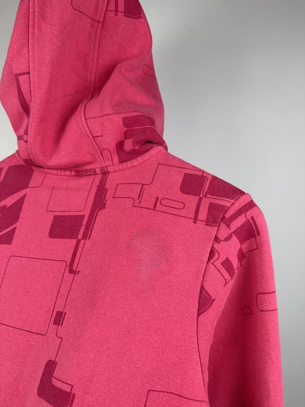Oakley Y2K 00s Oakley Outdoor Pink Abstract Full Zip Hoodie M Size M / US 6-8 / IT 42-44 - 10 Thumbnail
