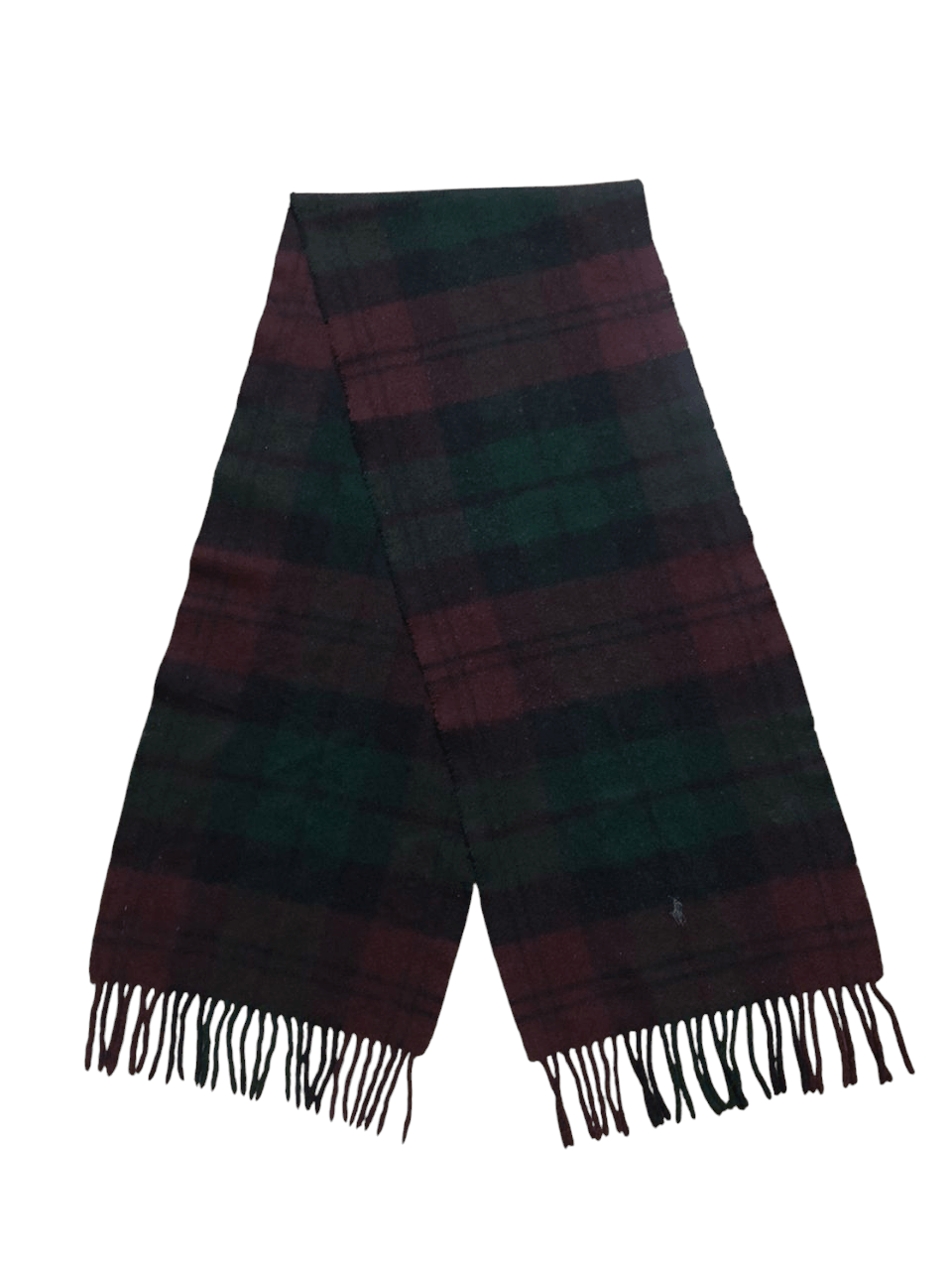 Polo Ralph Lauren × Ralph Lauren × Ralph Lauren Blue Label Vtg Polo Ralph Lauren Lambswool Tartan Multicolor Muffler Size ONE SIZE - 4 Thumbnail
