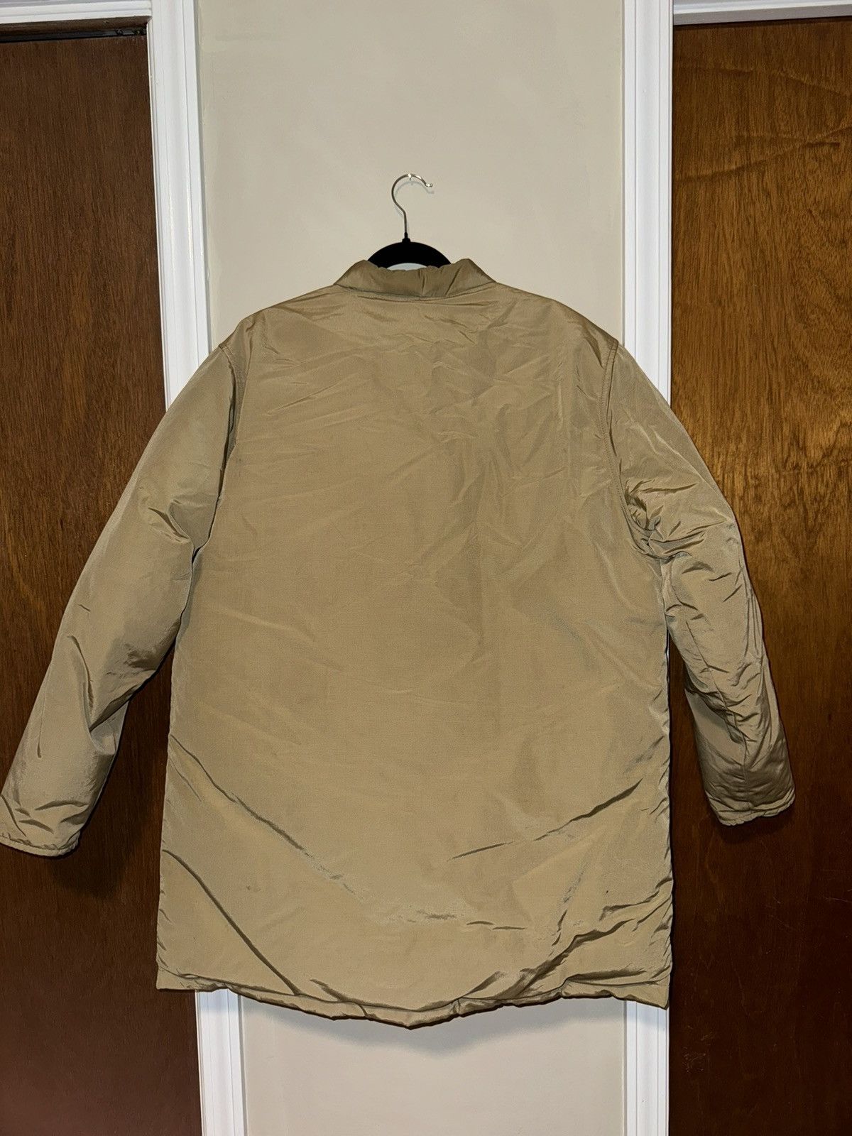 Woolrich Woolen Mills Vintage Woolrich Tan Goose Down Parka Jacket Size US L / EU 52-54 / 3 - 3 Thumbnail