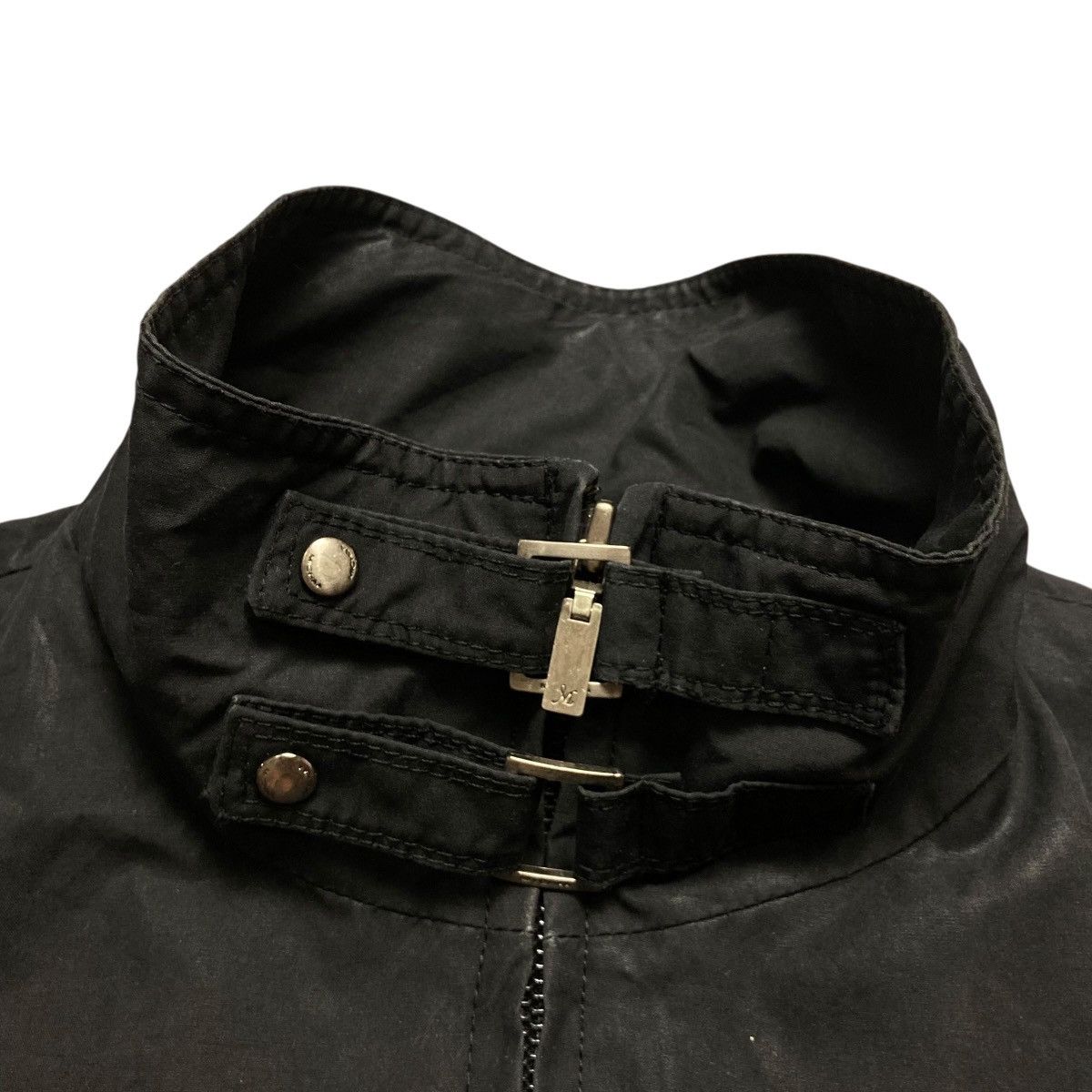 Le Grande Bleu (L.G.B.) MICHAA - Vintage Multi Zipper Black Washed Jacket Designer🇮🇹 Size US S / EU 44-46 / 1 - 4 Thumbnail