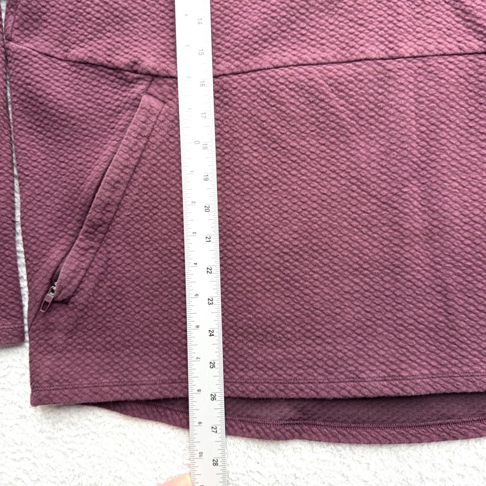 Lululemon Lululemon At Ease Half Zip Pullover Mens Large Plum Purple Textured LM3DPXS Size US L / EU 52-54 / 3 - 6 Thumbnail