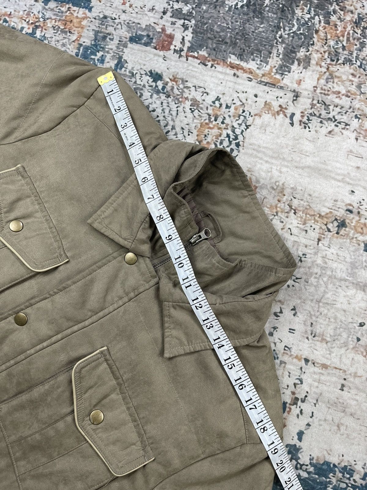 Kansai Yamamoto Kansai Yamamoto Moleskin Like 2 Collar Quilt Padded Jackets Size US M / EU 48-50 / 2 - 12 Thumbnail
