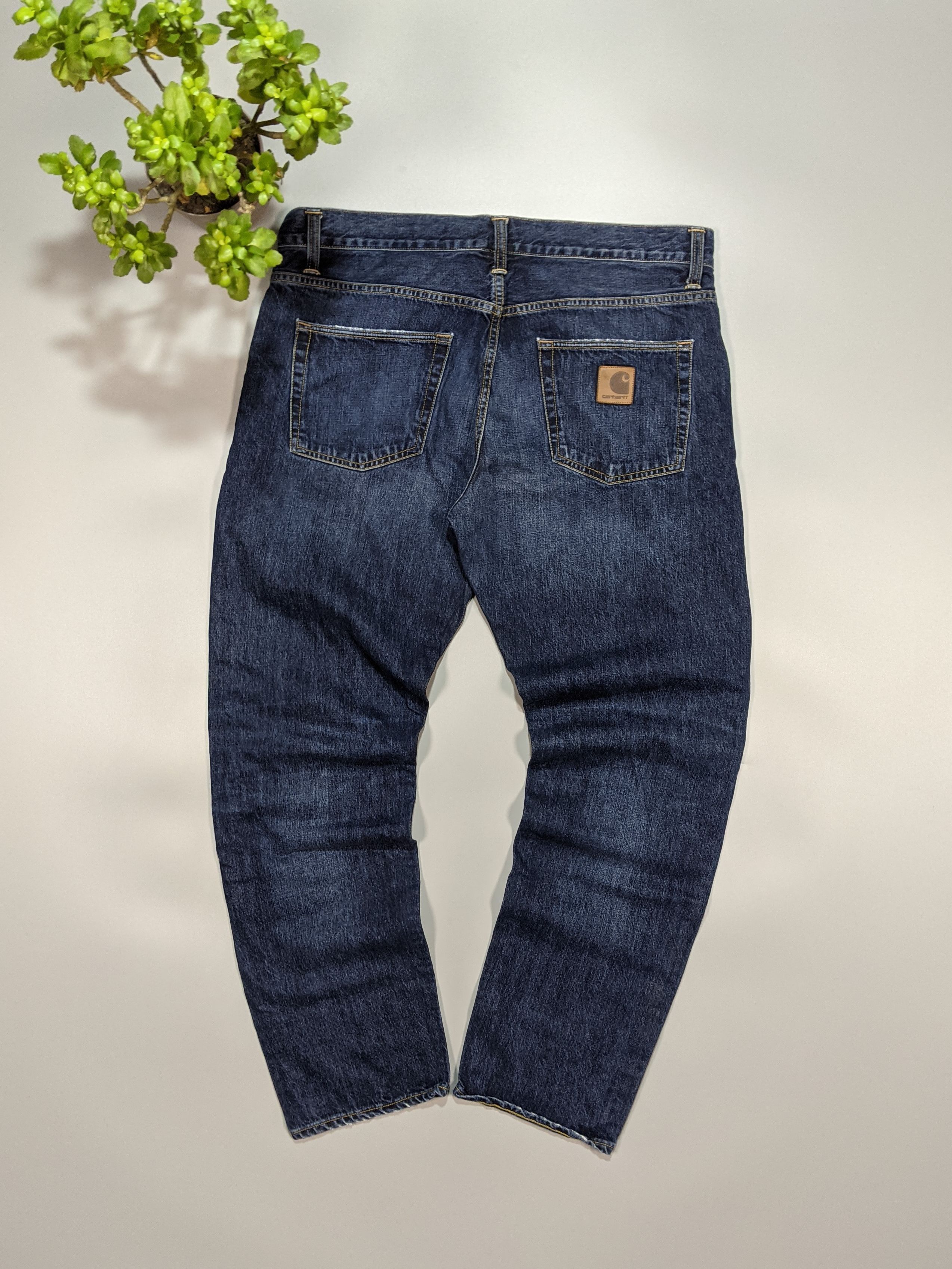 Carhartt × Vintage CARHARTT WIP Vintage Dark Blue Tapered Bottom Pants Jeans Size US 36 / EU 52 - 1 Thumbnail