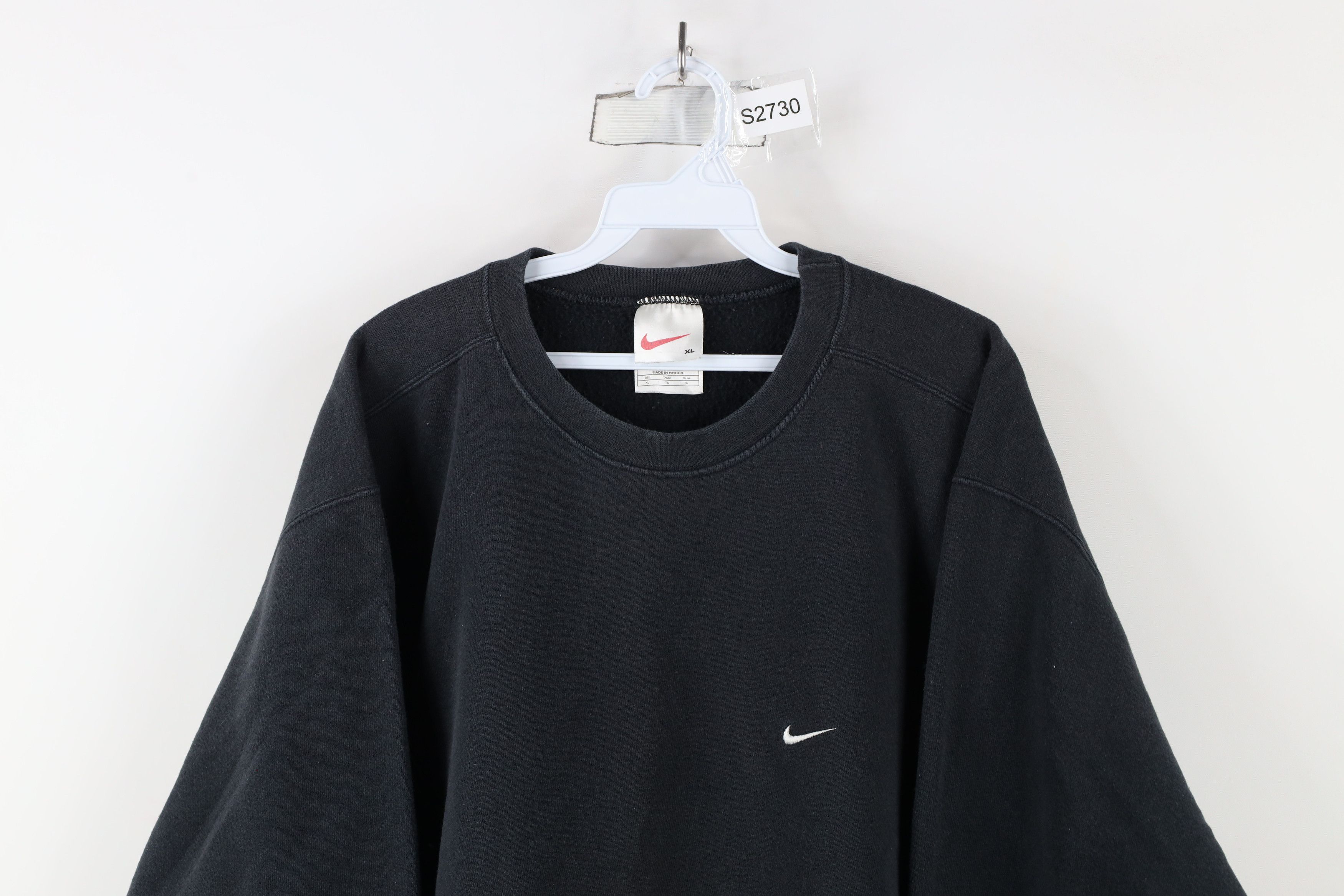 Nike × Vintage Vintage 90s Nike Scott Mini Swoosh Crewneck Sweatshirt Size US XL / EU 56 / 4 - 2 Thumbnail
