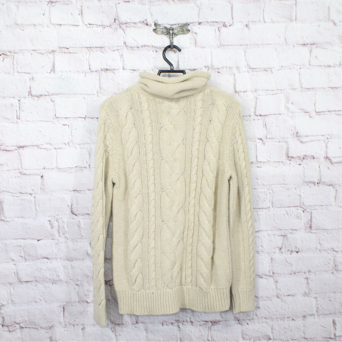 L.L. Bean LL Bean Women's Double L Mixed Cable Sweater Funnelneck Size S / US 4 / IT 40 - 6 Thumbnail