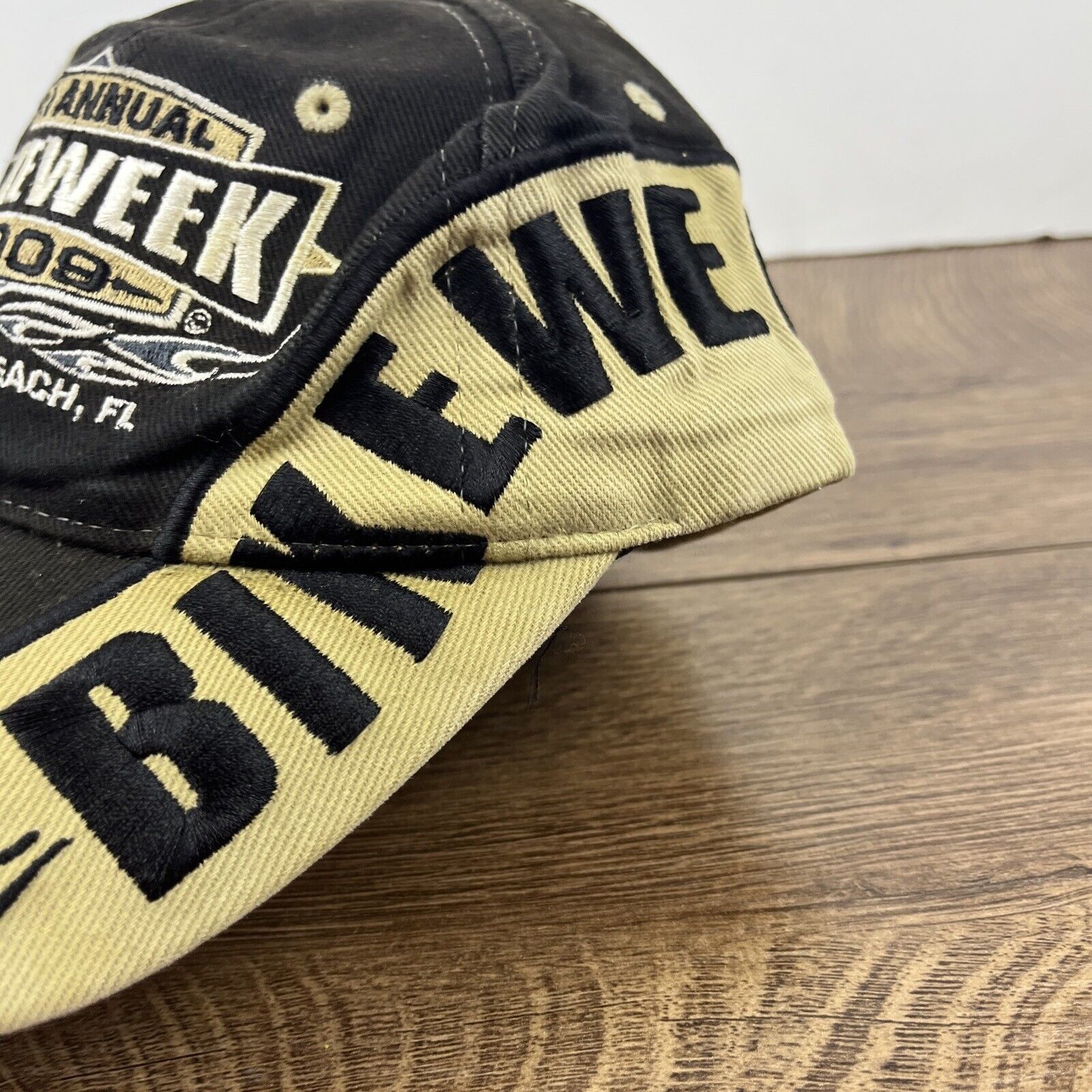 Other 68th Annual Bikeweek Hat 2009 Daytona Beach Black Hat Adjust Size ONE SIZE - 8 Thumbnail