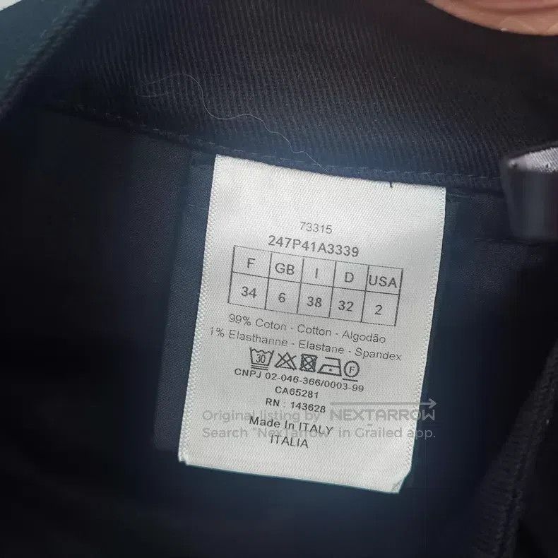 Dior Dior Black co-branded logo denim cotton pants Size 42" / US 20 - 6 Thumbnail