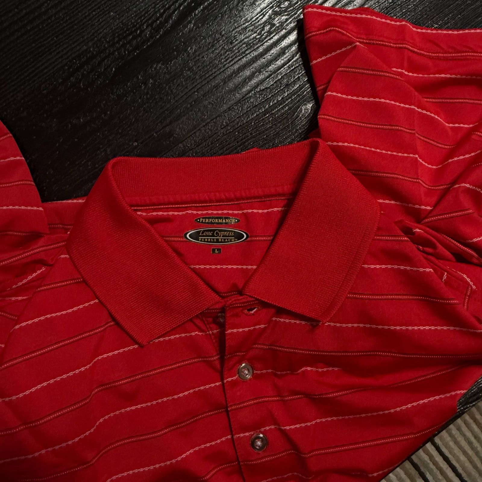 Other Lone Cypress Red Performance Polo | Sz L Size US L / EU 52-54 / 3 - 6 Thumbnail