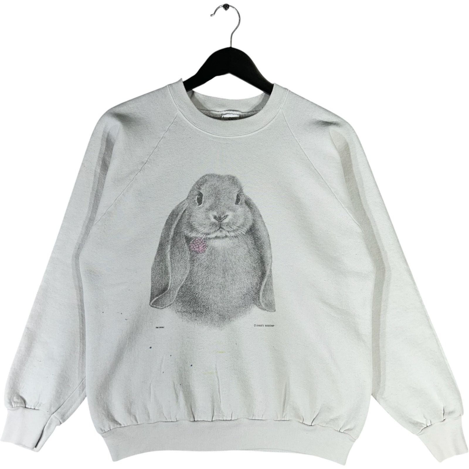 Fruit Of The Loom Vintage Lop Ear Rabbit Nature Crewneck 90s Size US L / EU 52-54 / 3 - 1 Thumbnail