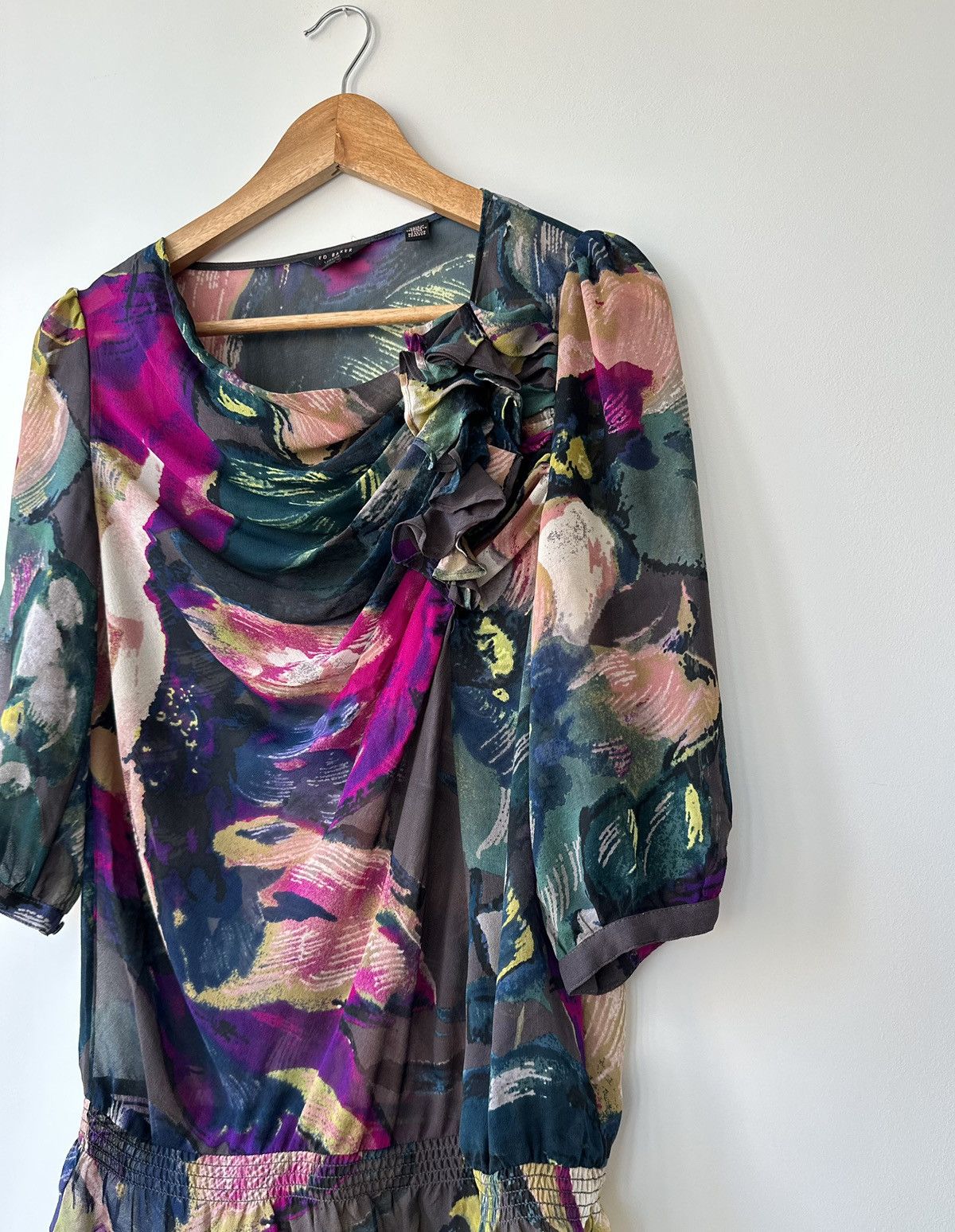 Ted Baker Ted Baker Women's 100% SILK Blouse Shirt Size 1 Size S / US 4 / IT 40 - 4 Thumbnail