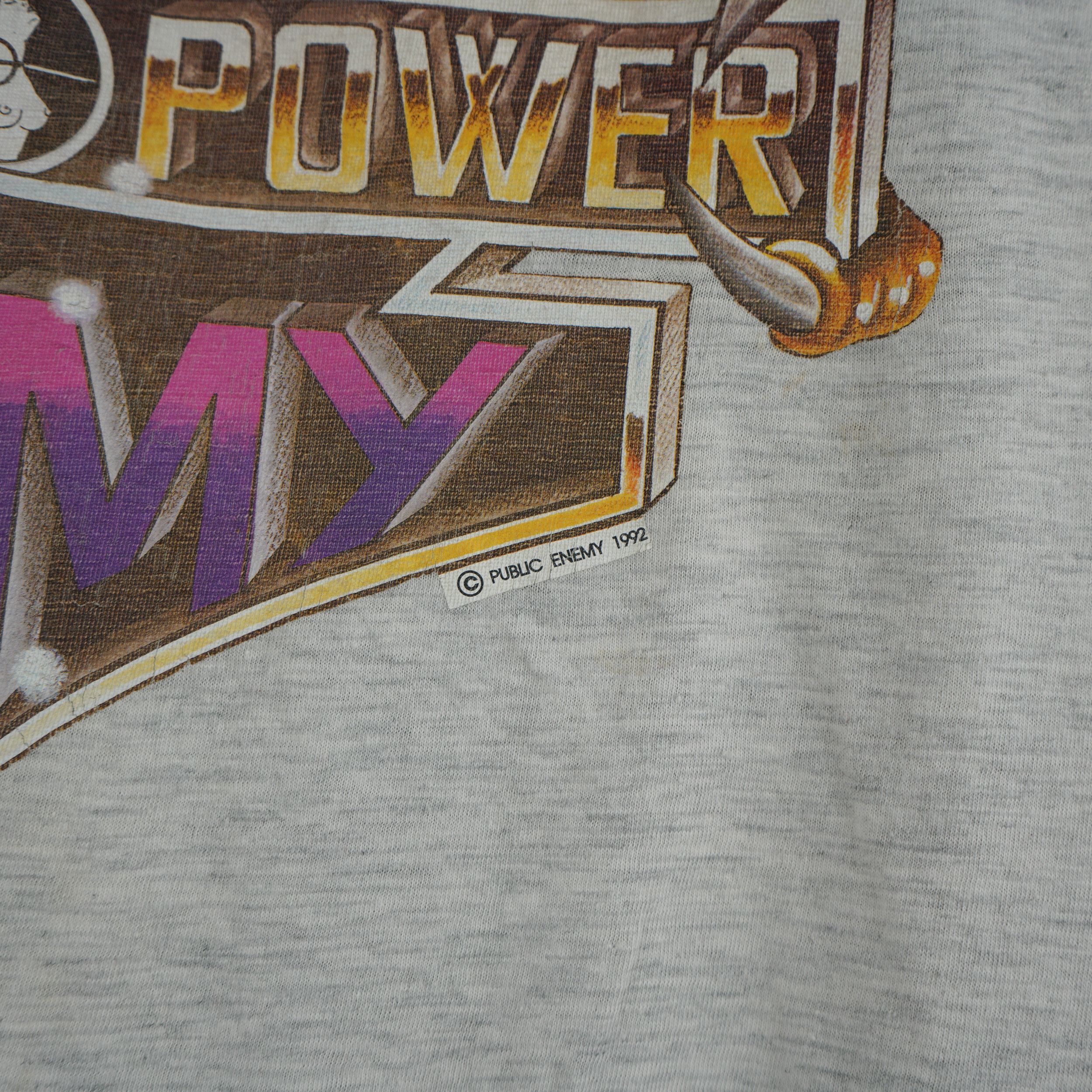 Band Tees × Rap Tees × Vintage Vintage 1992 Public Enemy Black Power T-Shirt Size US L / EU 52-54 / 3 - 3 Thumbnail