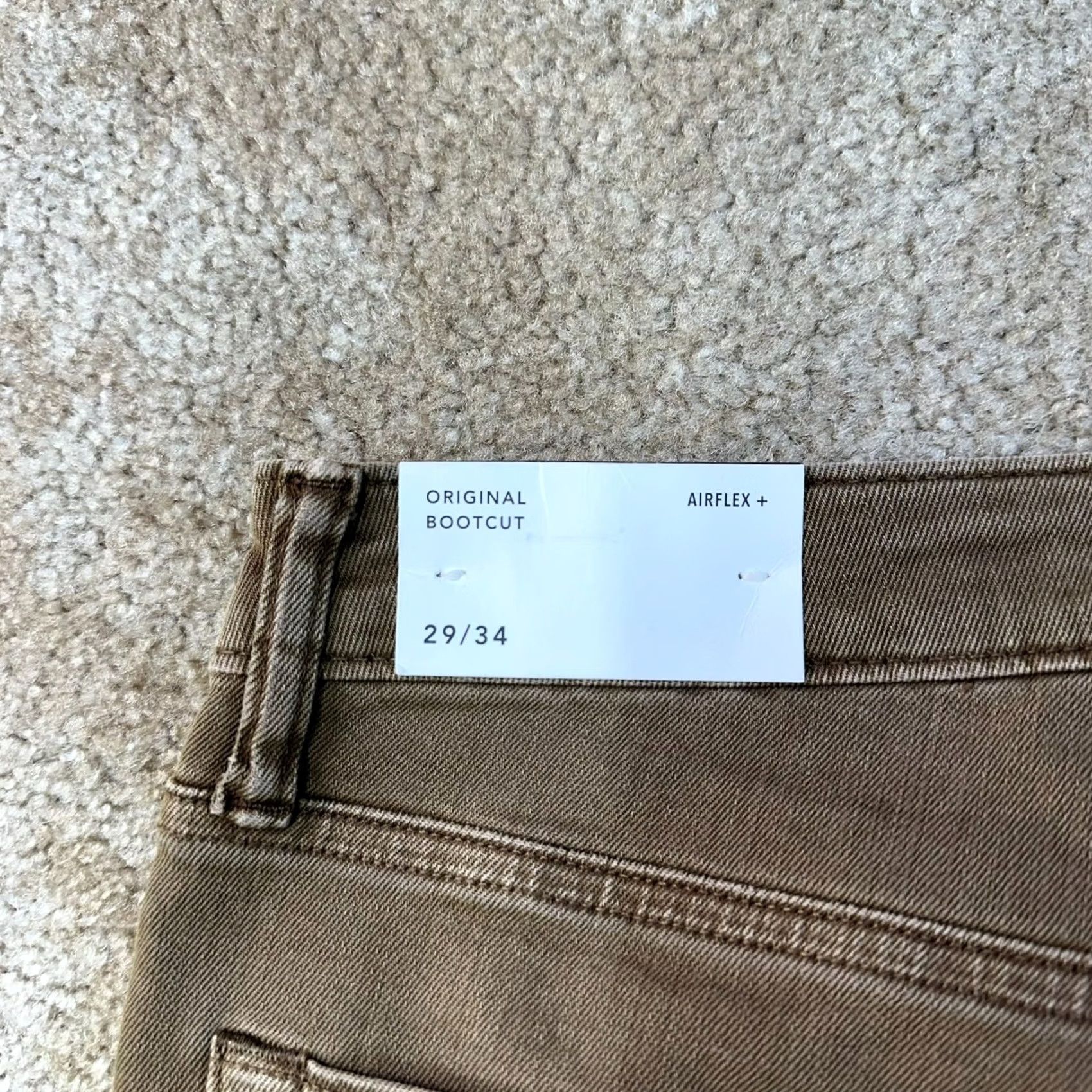 American Eagle Outfitters American Eagle Outfitters Original Bootcut Jeans Men's 29x34 Jeans Brown 5-Pocket Stretch Denim Regular Inseam 34" Size US 29 - 7 Thumbnail