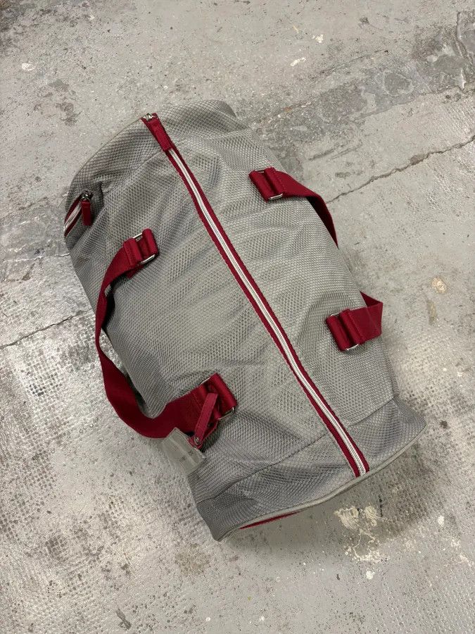 Dolce & Gabbana 2000s Dolce & Gabbana Messenger Red Handle Grey Bag Size ONE SIZE - 5 Thumbnail
