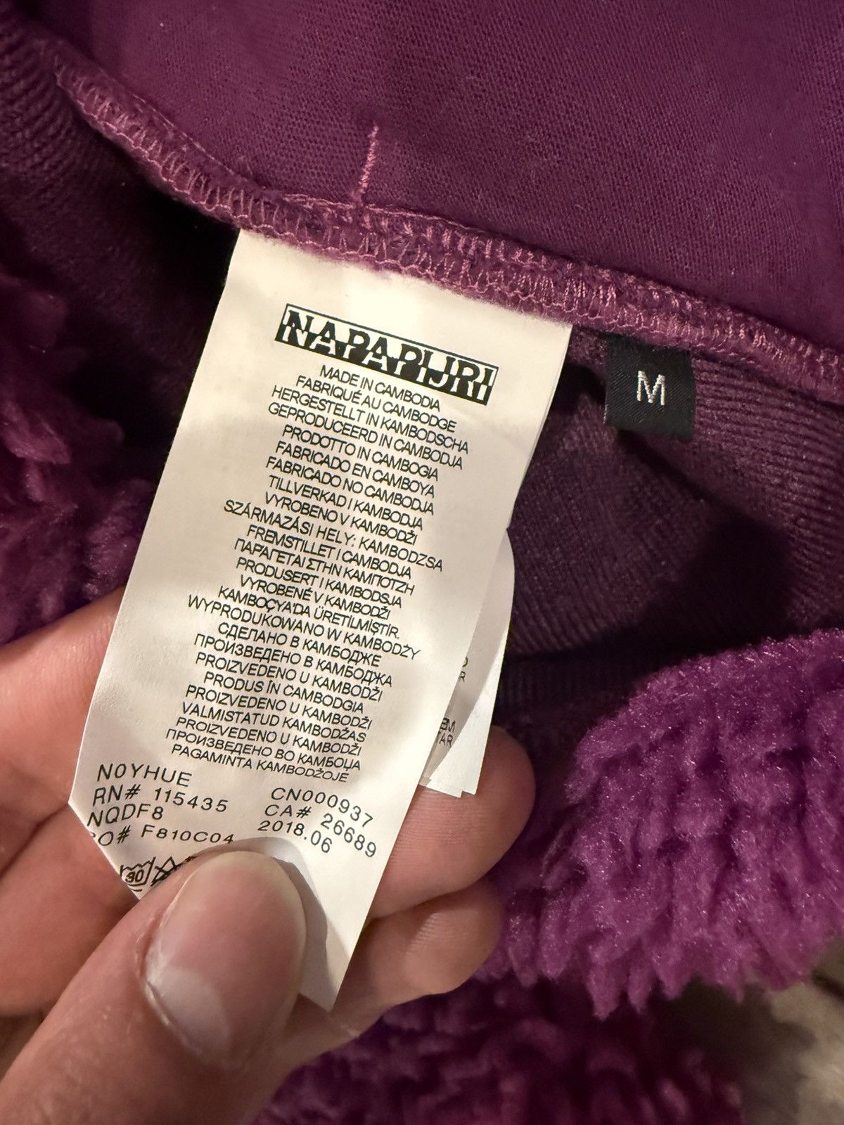 Napapijri Napapijri Tribe Telve Fleece Popover Hoodie Purple Medium Size US M / EU 48-50 / 2 - 5 Thumbnail