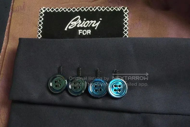 Brioni Brioni Fully Customized Single-Breasted Suit Jacket Size US XXL / EU 58 / 5 - 8 Thumbnail