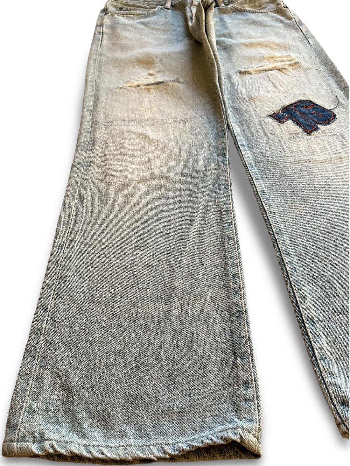 Edwin Vintage Japan Edwin 503 Distressed Patched Baggy Style Jeans Size US 32 / EU 48 - 6 Thumbnail
