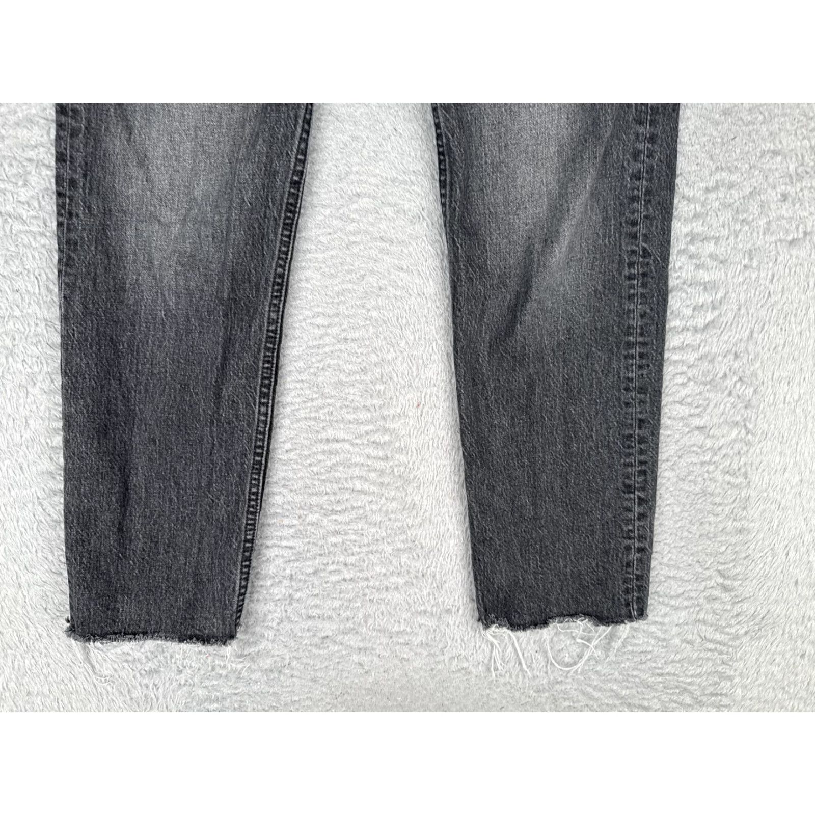 Gap VINTAGE Gap Cheeky Straight Jeans Womens 2 Charcoal Mid Rise Crop Stretch 24x26 Size 26" / US 2 / IT 38 - 2 Thumbnail