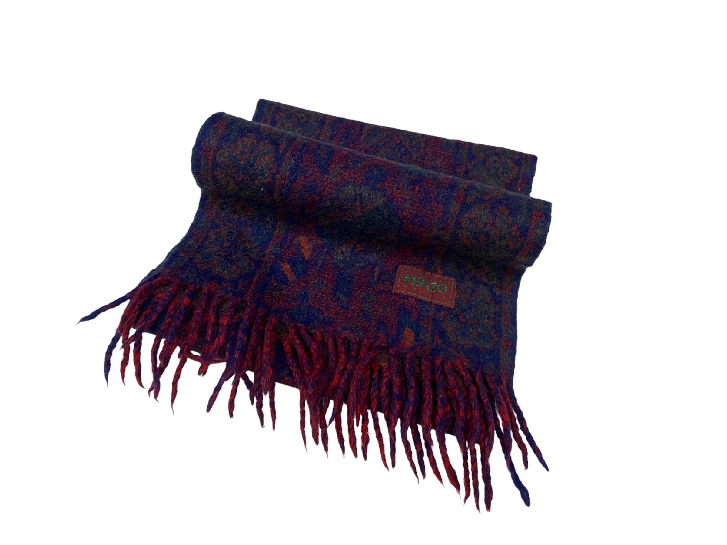Kenzo × Vintage Kenzo scarves Paris Stripes Colourful Vintage Scarf Size ONE SIZE - 3 Thumbnail