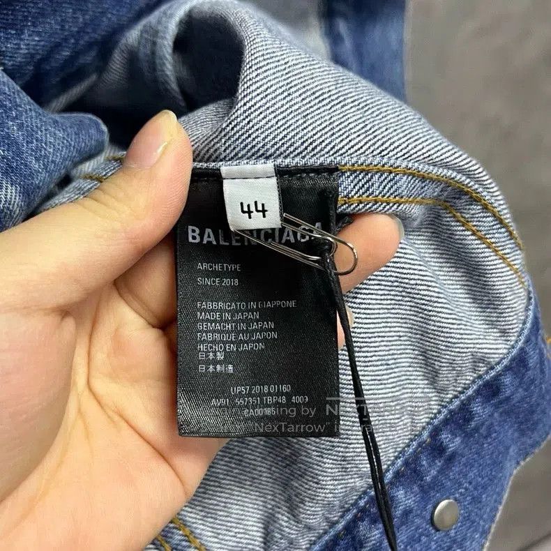 Balenciaga Balenciaga Blue Denim Jacket. Size US XS / EU 42 / 0 - 4 Thumbnail