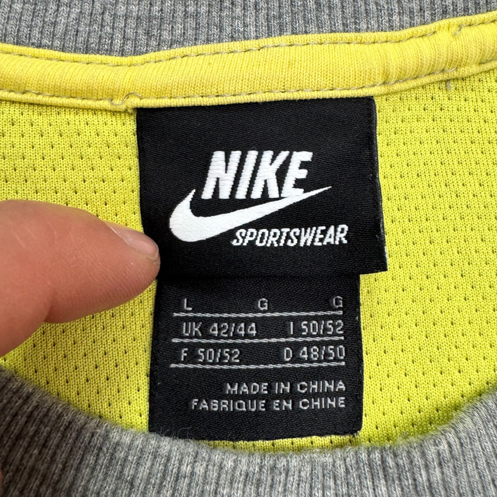 Nike Nike NSW Pullover Sweatshirt Men L Gray Crew Neck Casu al Active Size US L / EU 52-54 / 3 - 6 Thumbnail